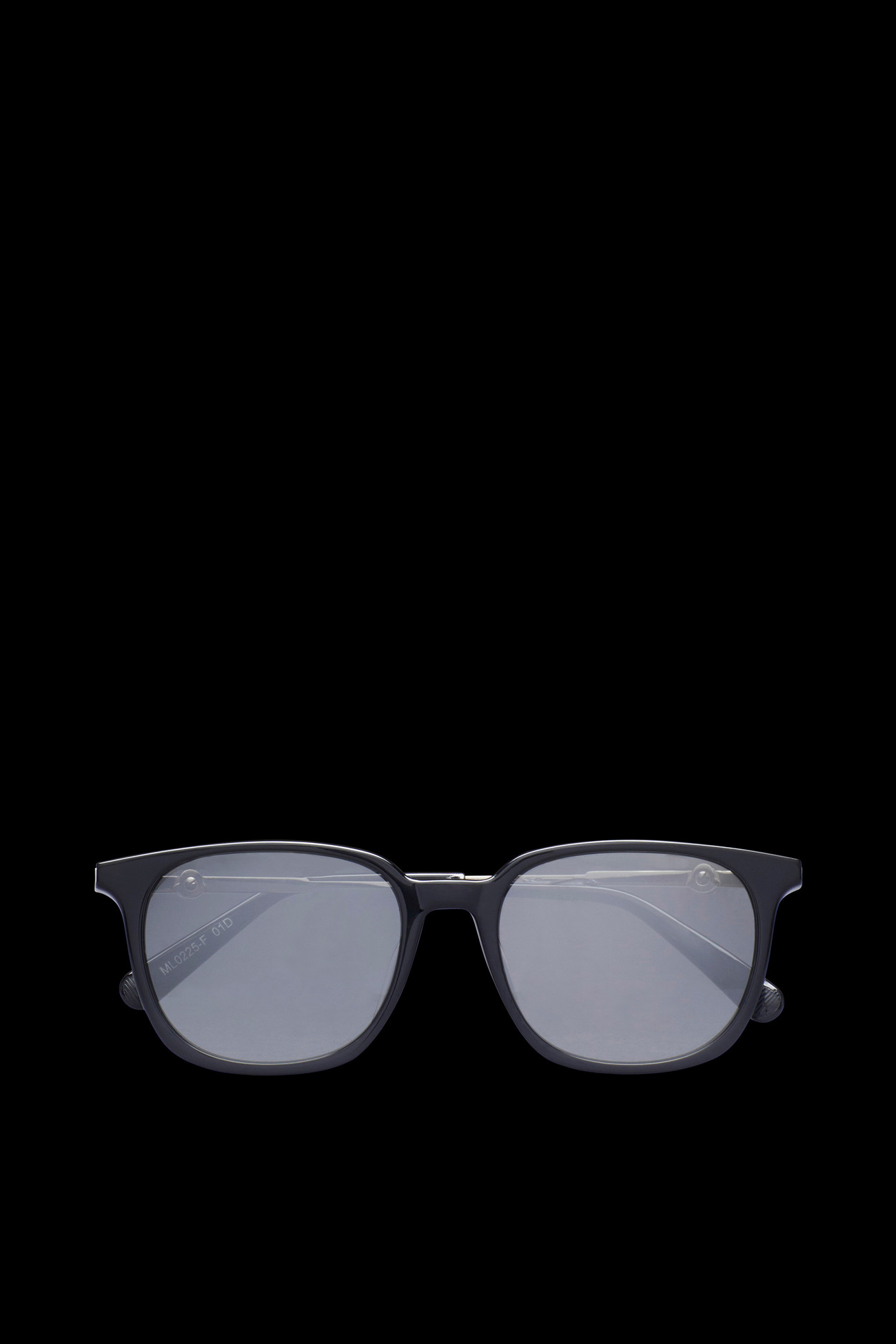 Rectangular Sunglasses Men Shiny Black Moncler 0
