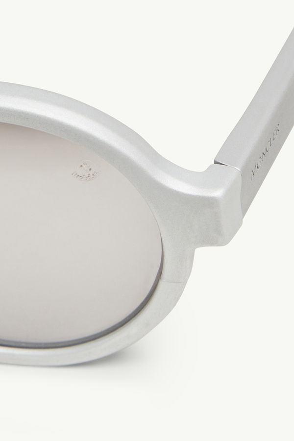 Occhiali da sole rotondi Rondo Gender Neutral Argento Opaco Moncler 6