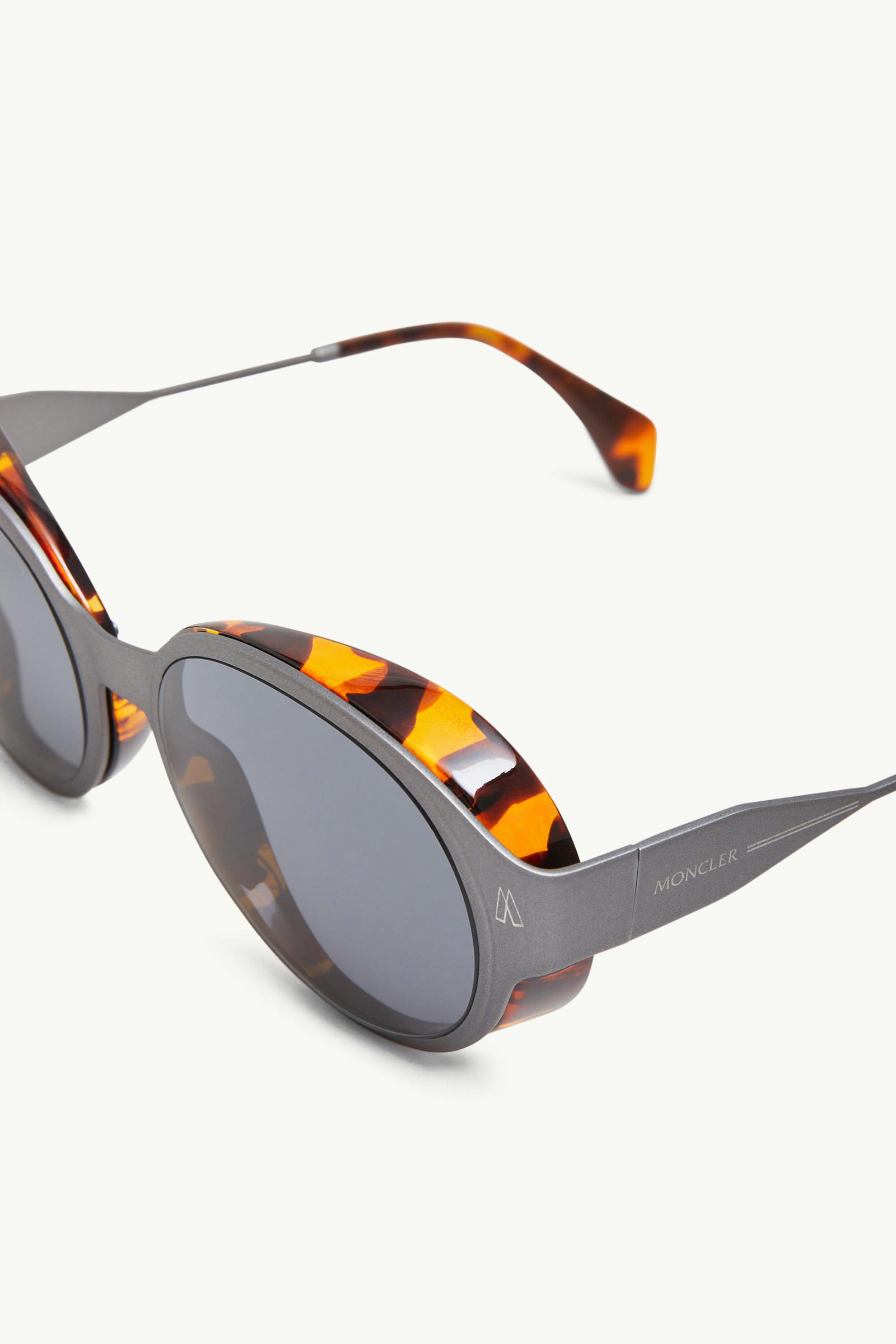 Auros Round Sunglasses MATTE ANTHRACITE Moncler 3