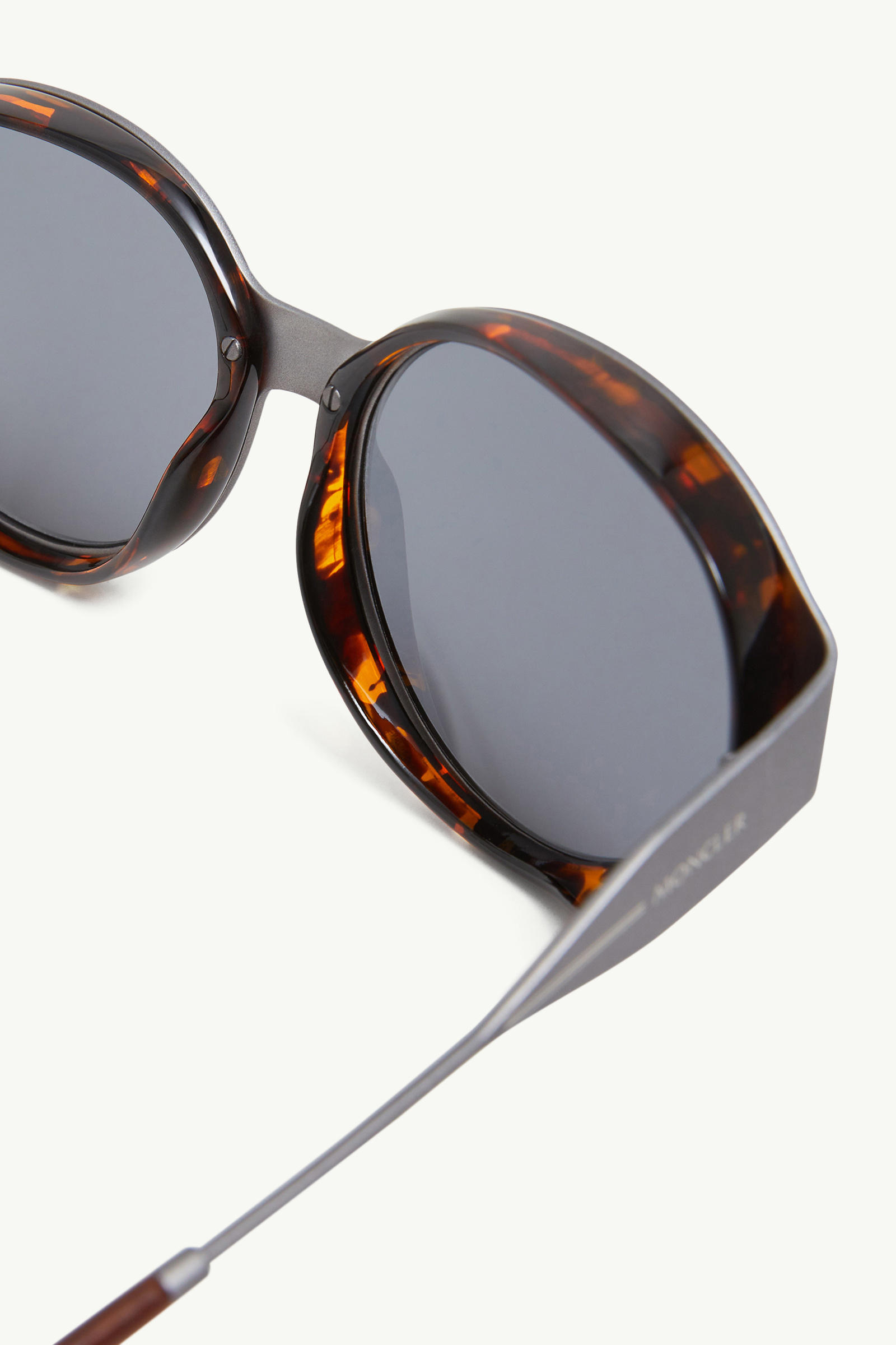 Auros Round Sunglasses MATTE ANTHRACITE Moncler 4