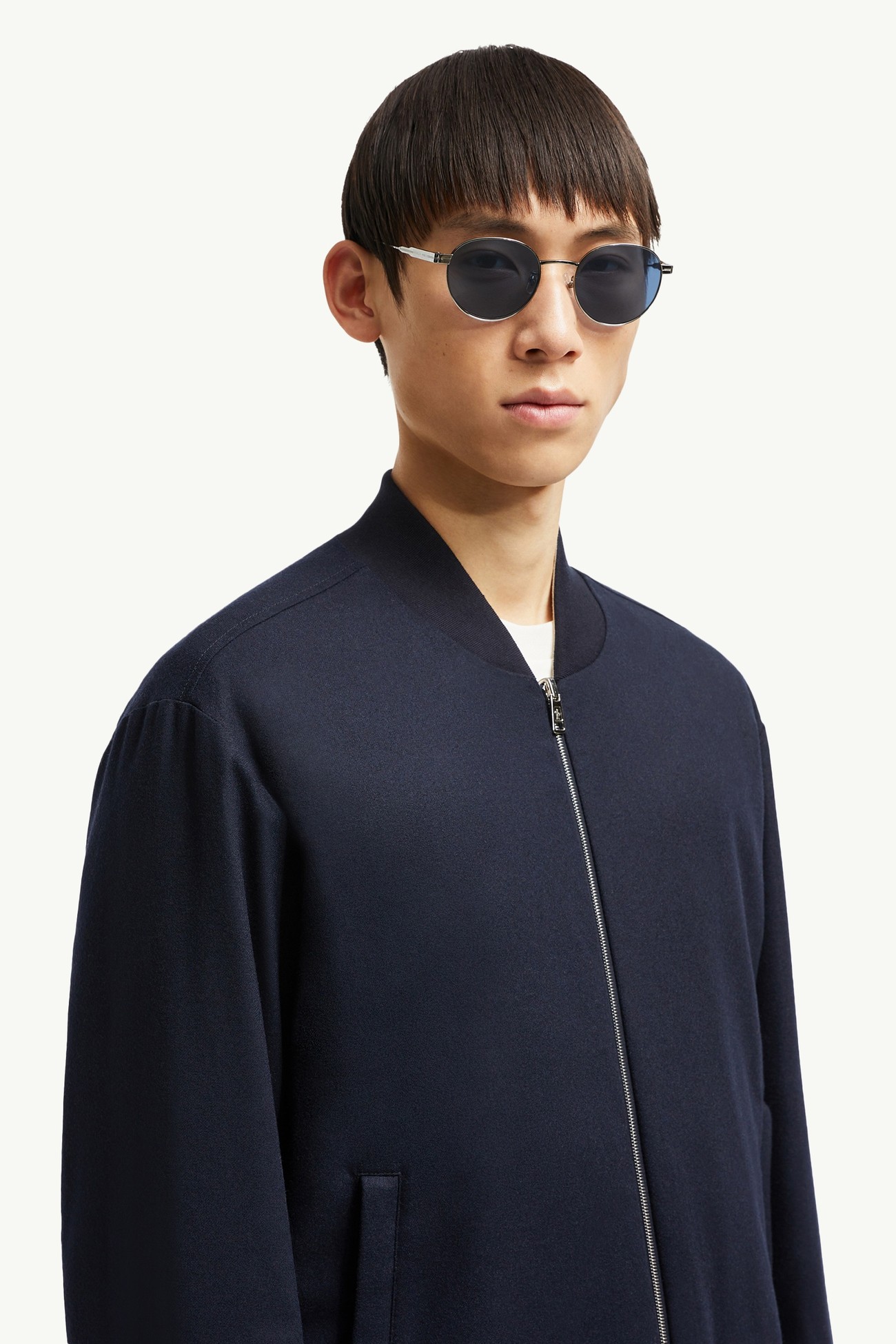Occhiali da sole rotondi Subtila Grigio Canna Di Fucile Moncler 1