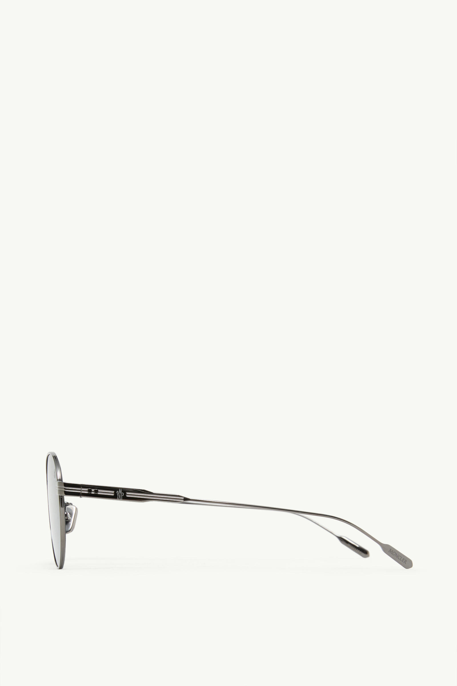 Subtila Round Sunglasses Gunmetal Gray Moncler 2