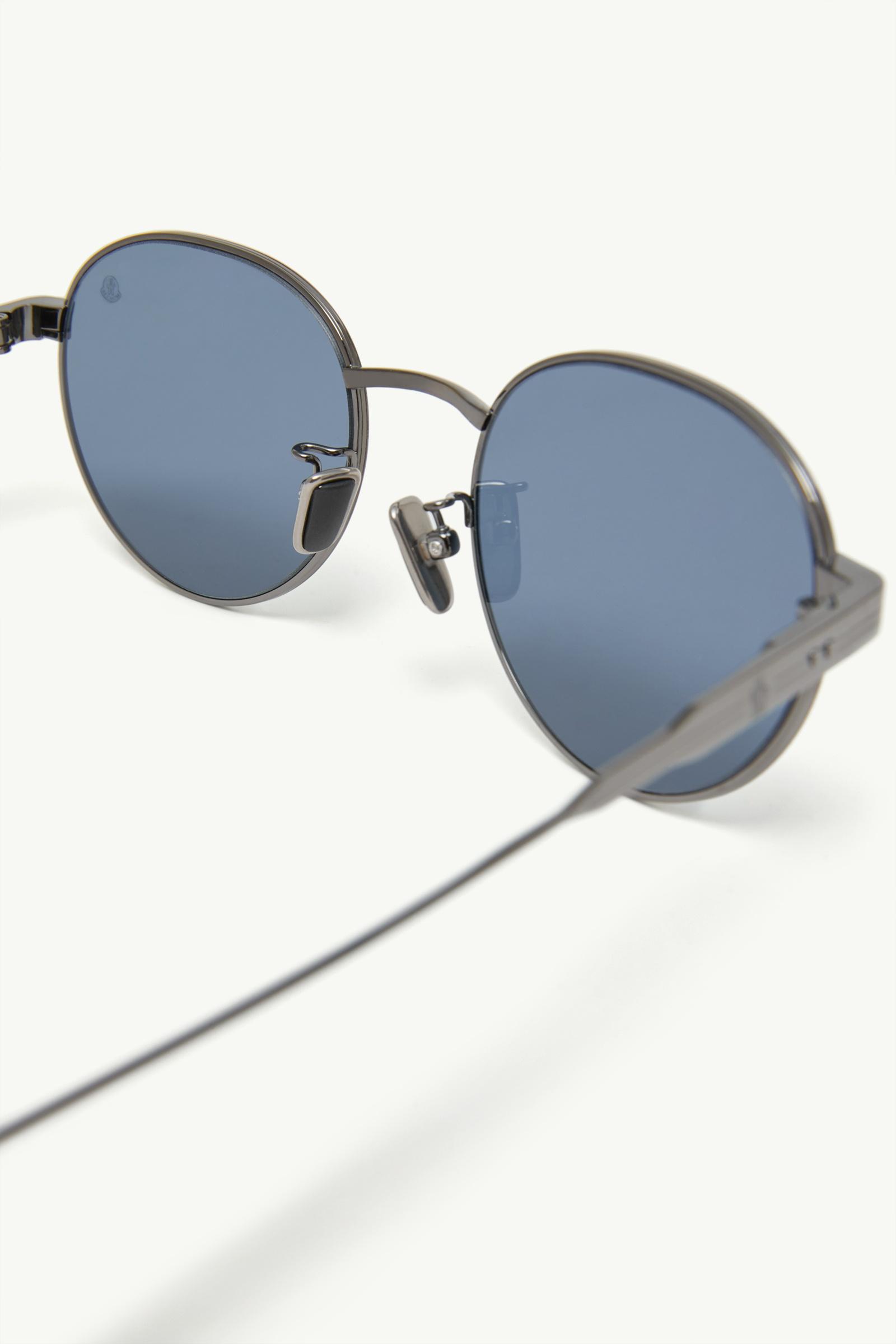 Gunmetal Grey Subtila Round Sunglasses - Sunglasses for Men