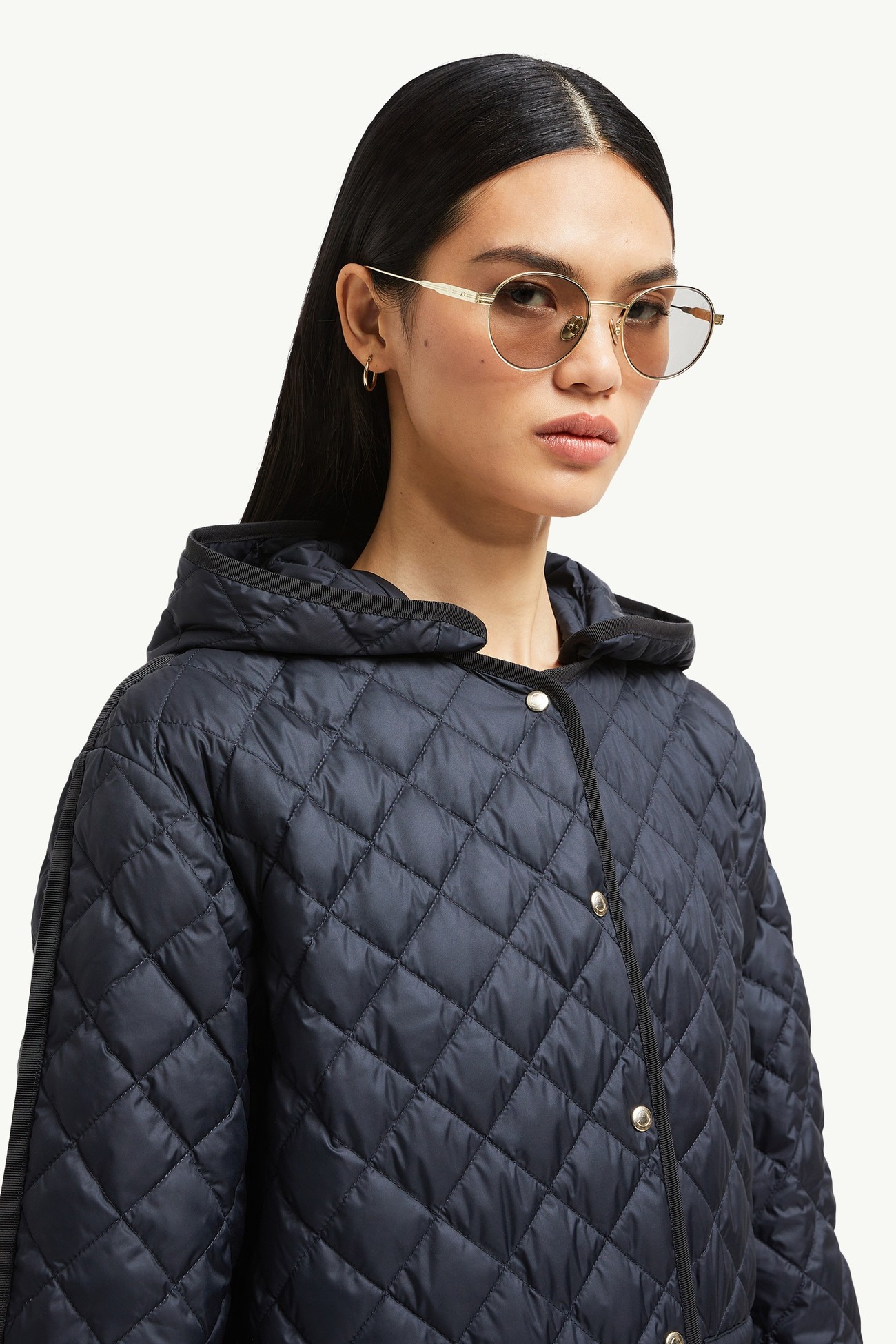 Lunettes de soleil rondes Subtila Or Clair Moncler 1