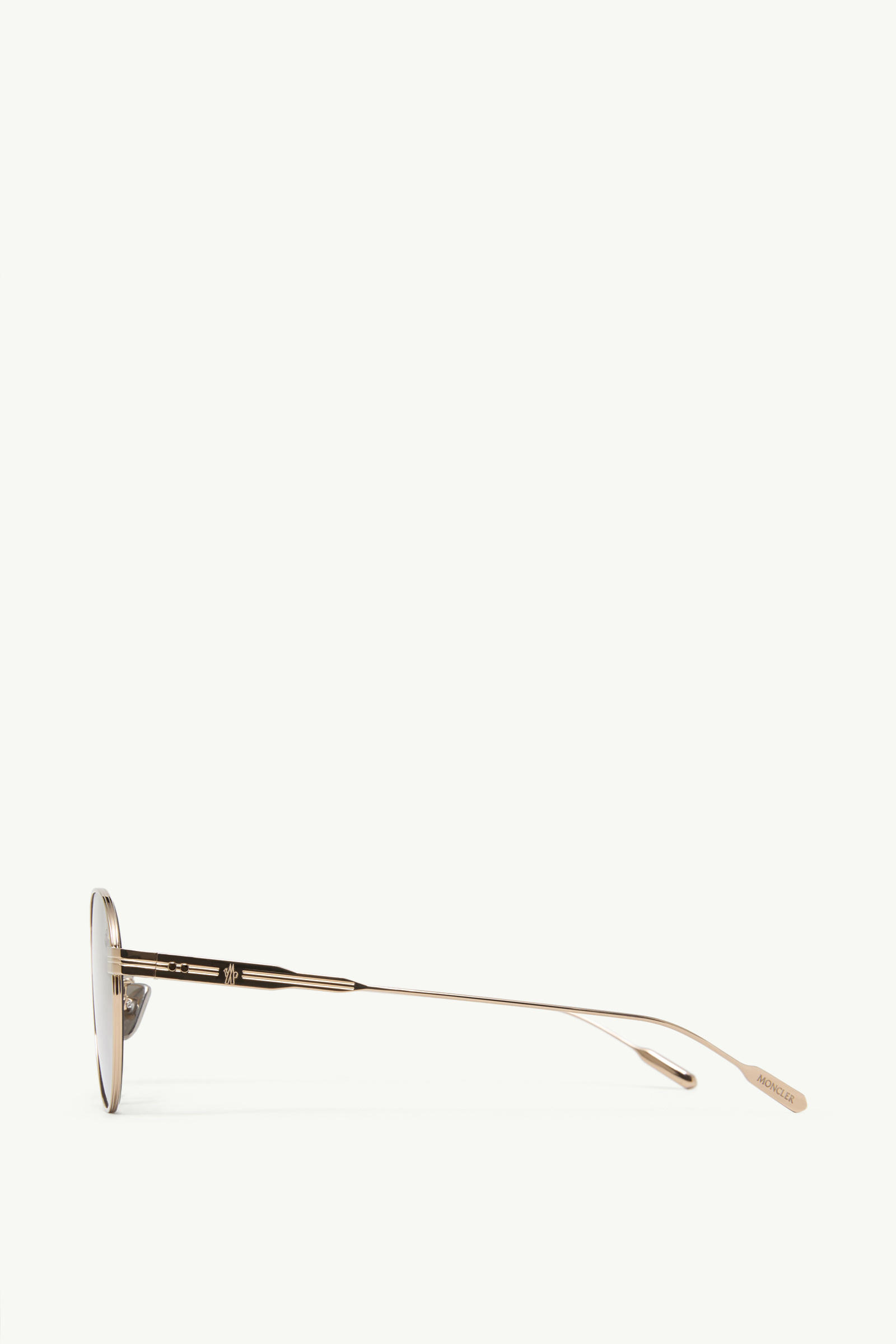 Subtila Round Sunglasses Pale Gold Moncler 2