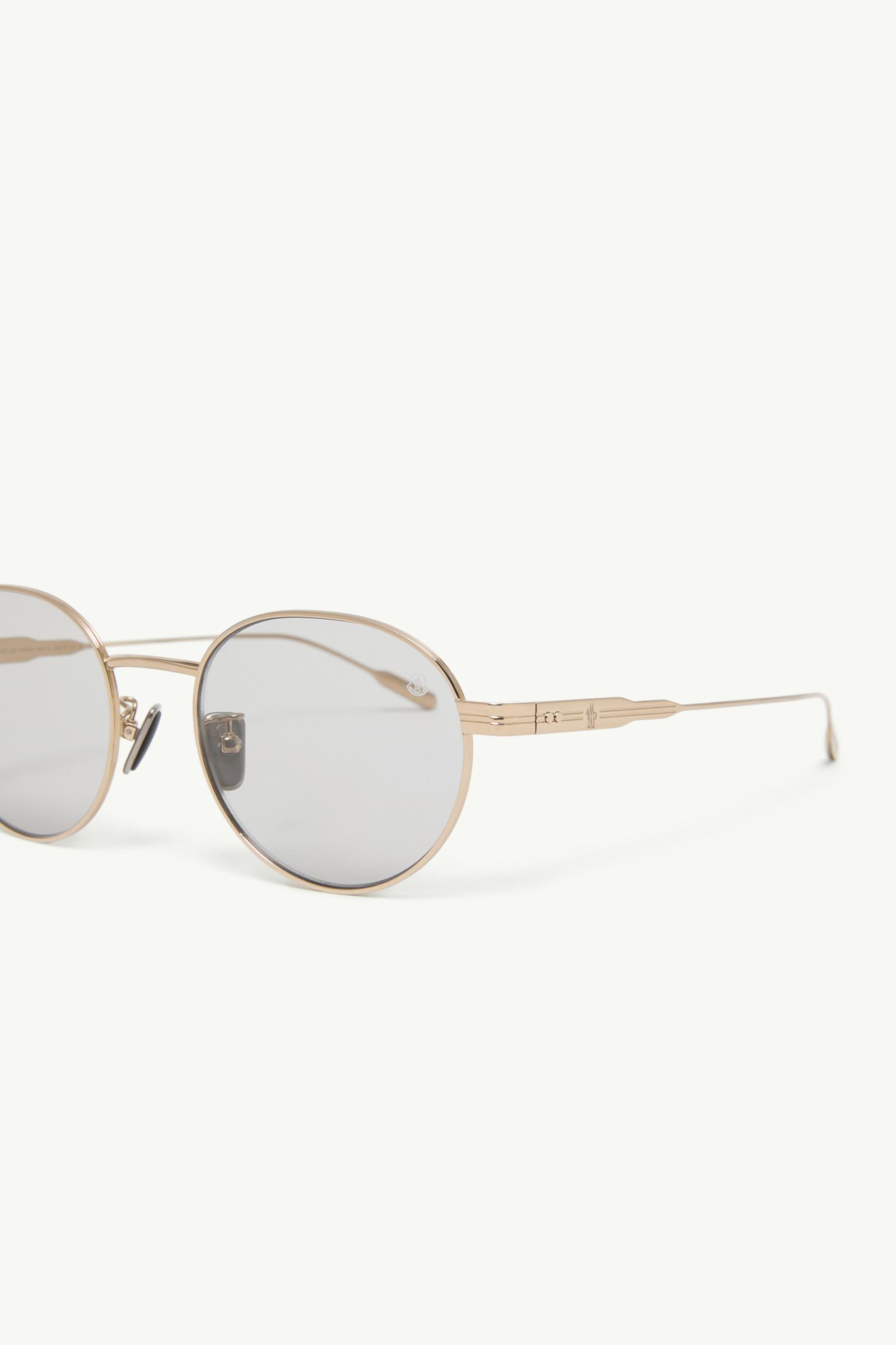 Pale Gold Subtila Round Sunglasses - Sunglasses for Men