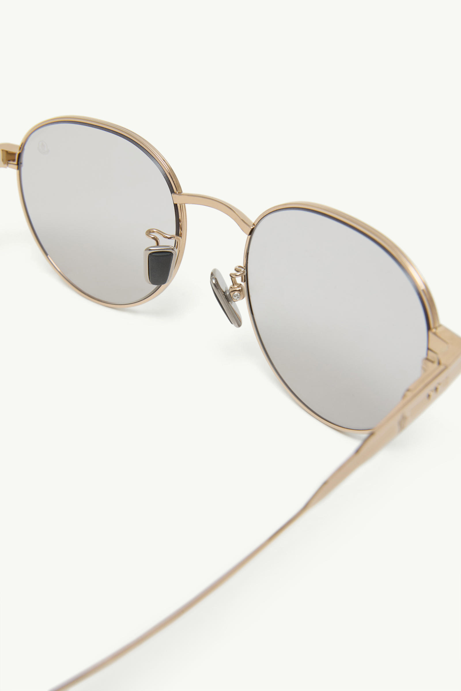 Subtila Round Sunglasses Pale Gold Moncler 4