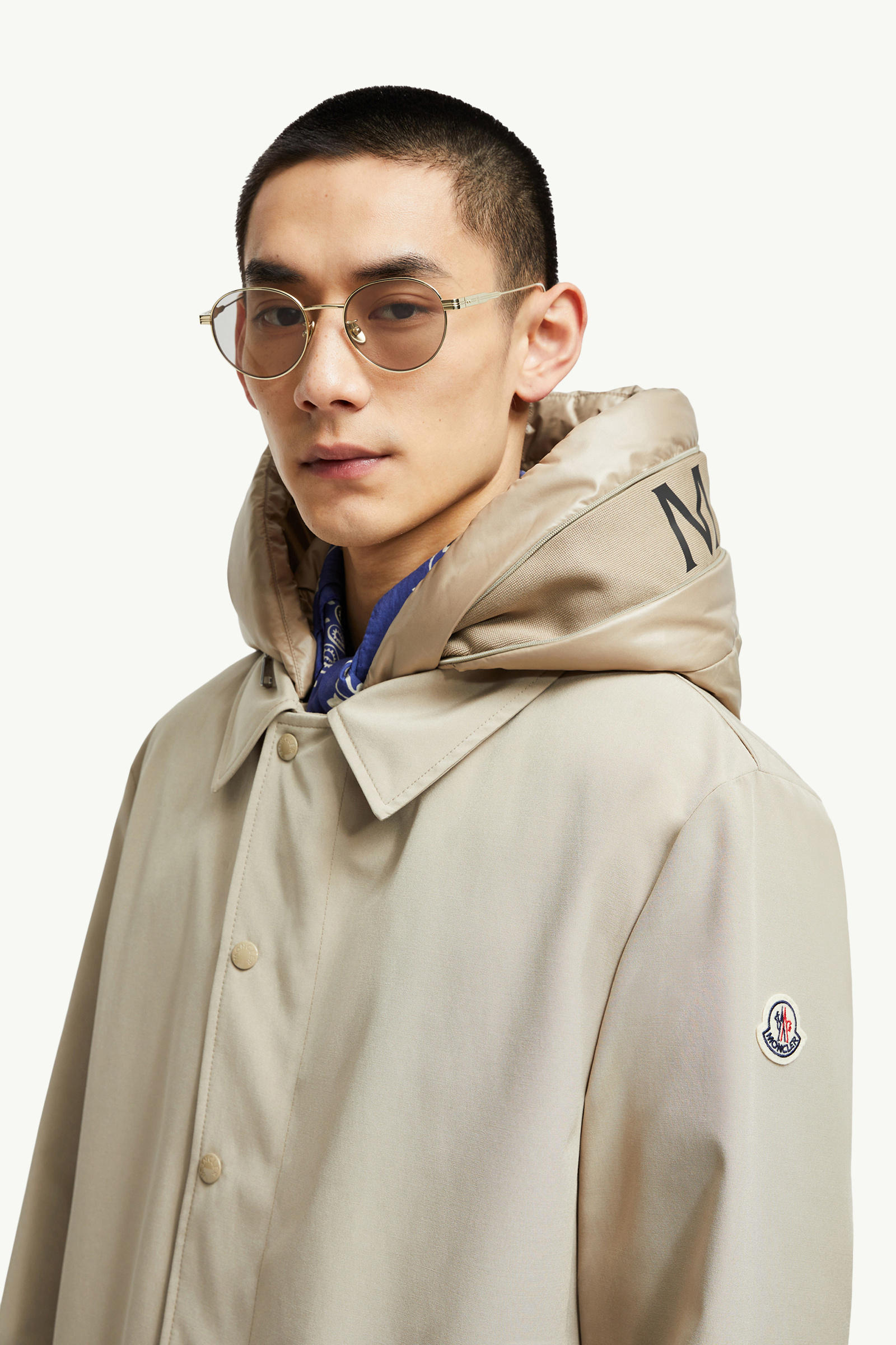 Subtila Round Sunglasses Pale Gold Moncler 7