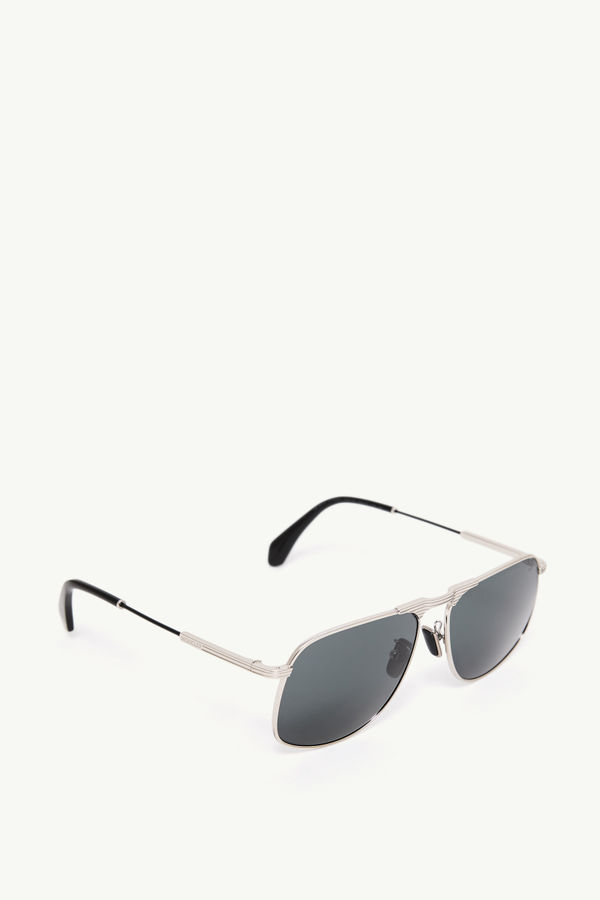 Vitessa Pilot Sunglasses Gender Neutral Sparkly Silver Moncler 4