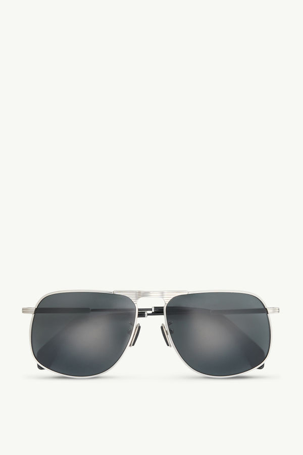Vitessa Pilot Sunglasses Gender Neutral Sparkly Silver Moncler 0