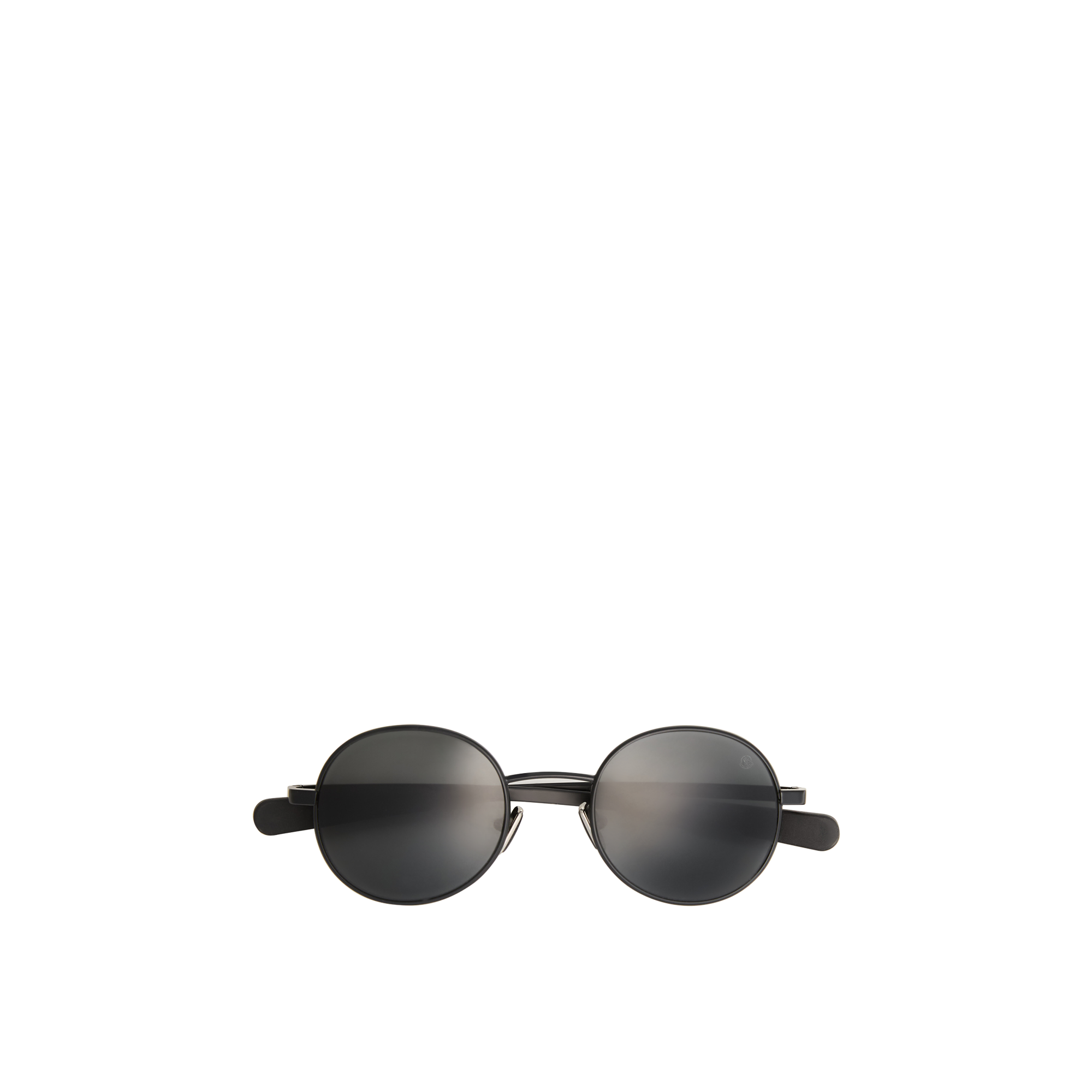 Moncler Unisex Grey Me4016 Centro 100187 Sunglasses Metal Black Round Normal - Image 2
