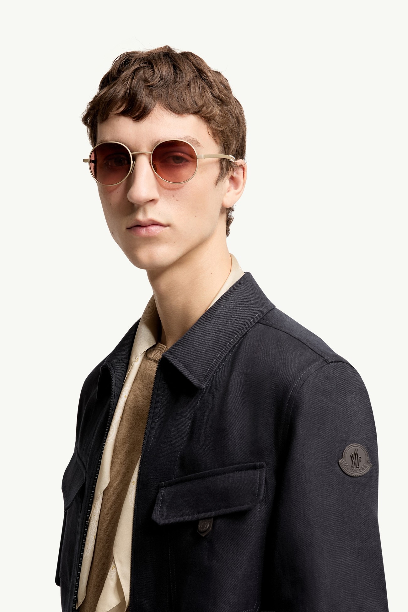 Gafas de sol ovaladas Centro De Género Neutro Bronce Mate Moncler 2