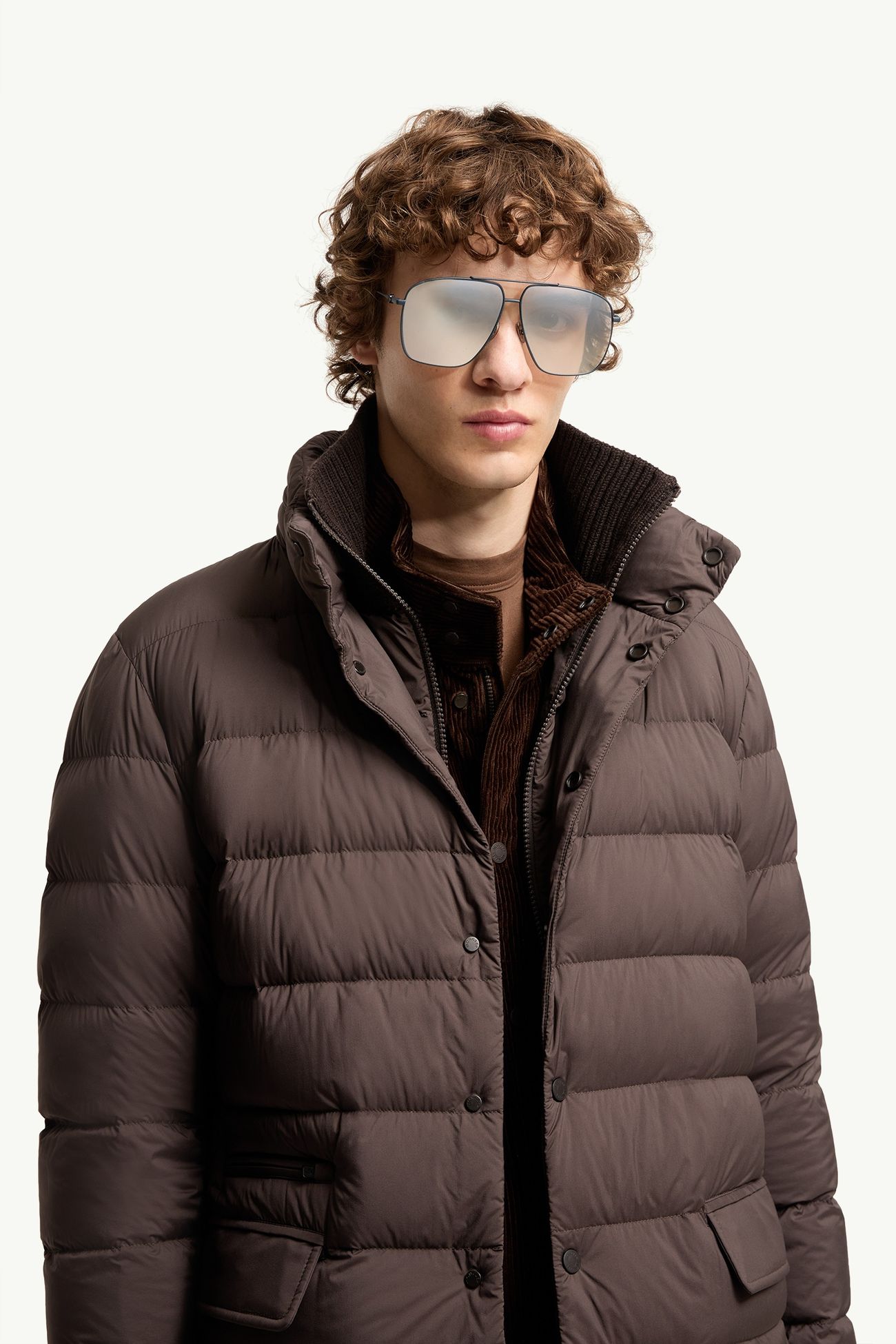 Arium方形太陽眼鏡 中性 啞光藍色 Moncler 1