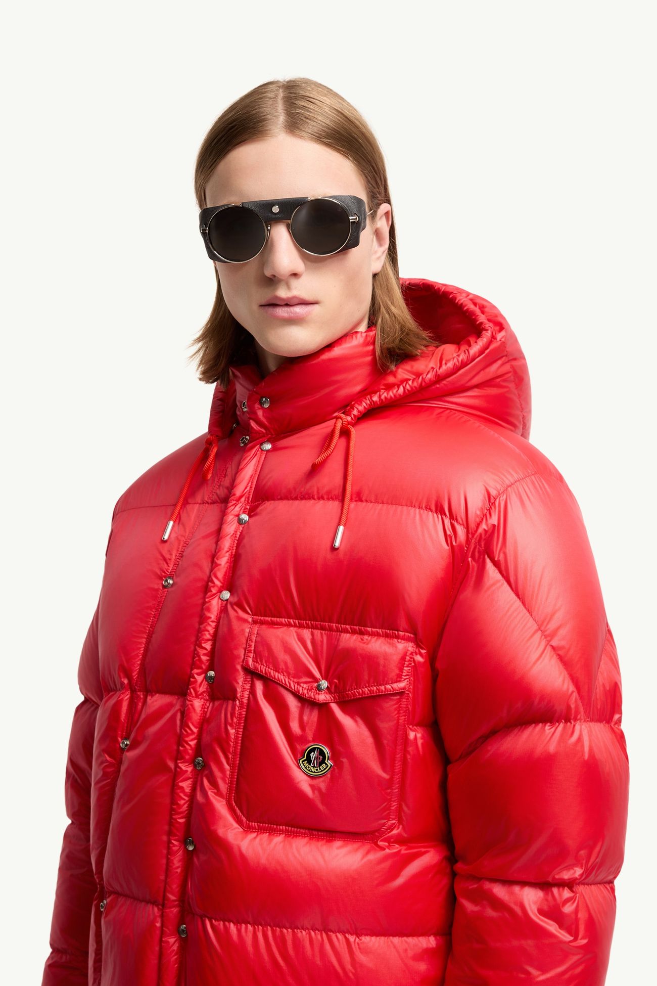Solix Round Sunglasses Gender Neutral Silver Moncler 1