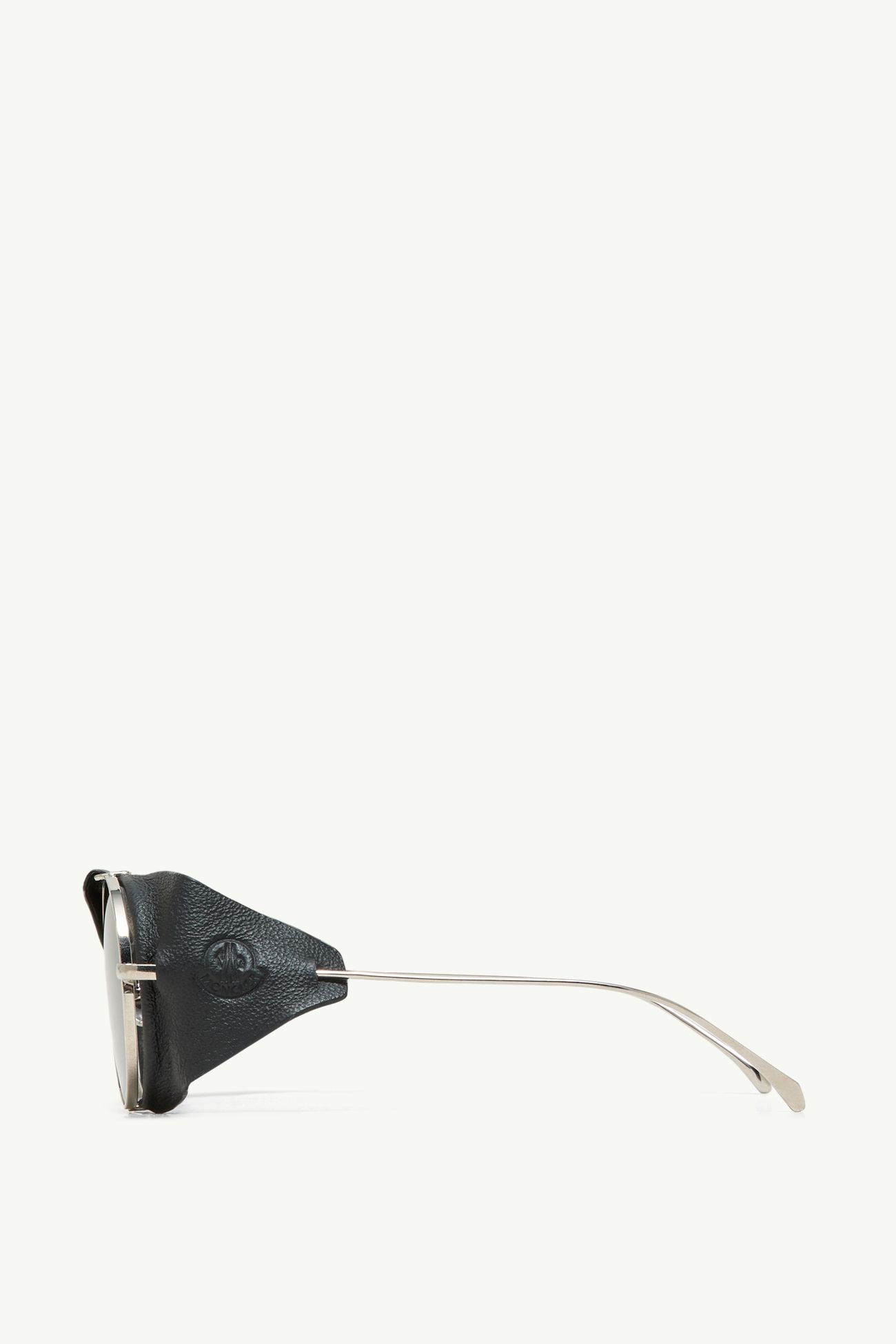 Solix runde Sonnenbrille Genderneutral Silber Moncler 3