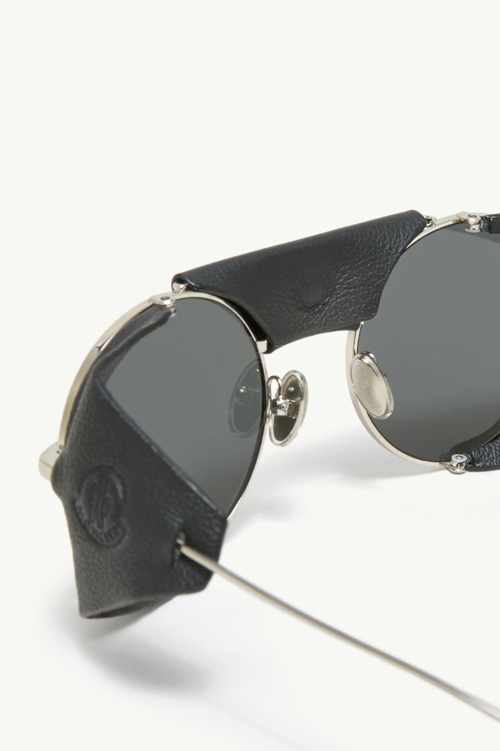 Silver Solix Round Sunglasses - for Moncler | Moncler LV