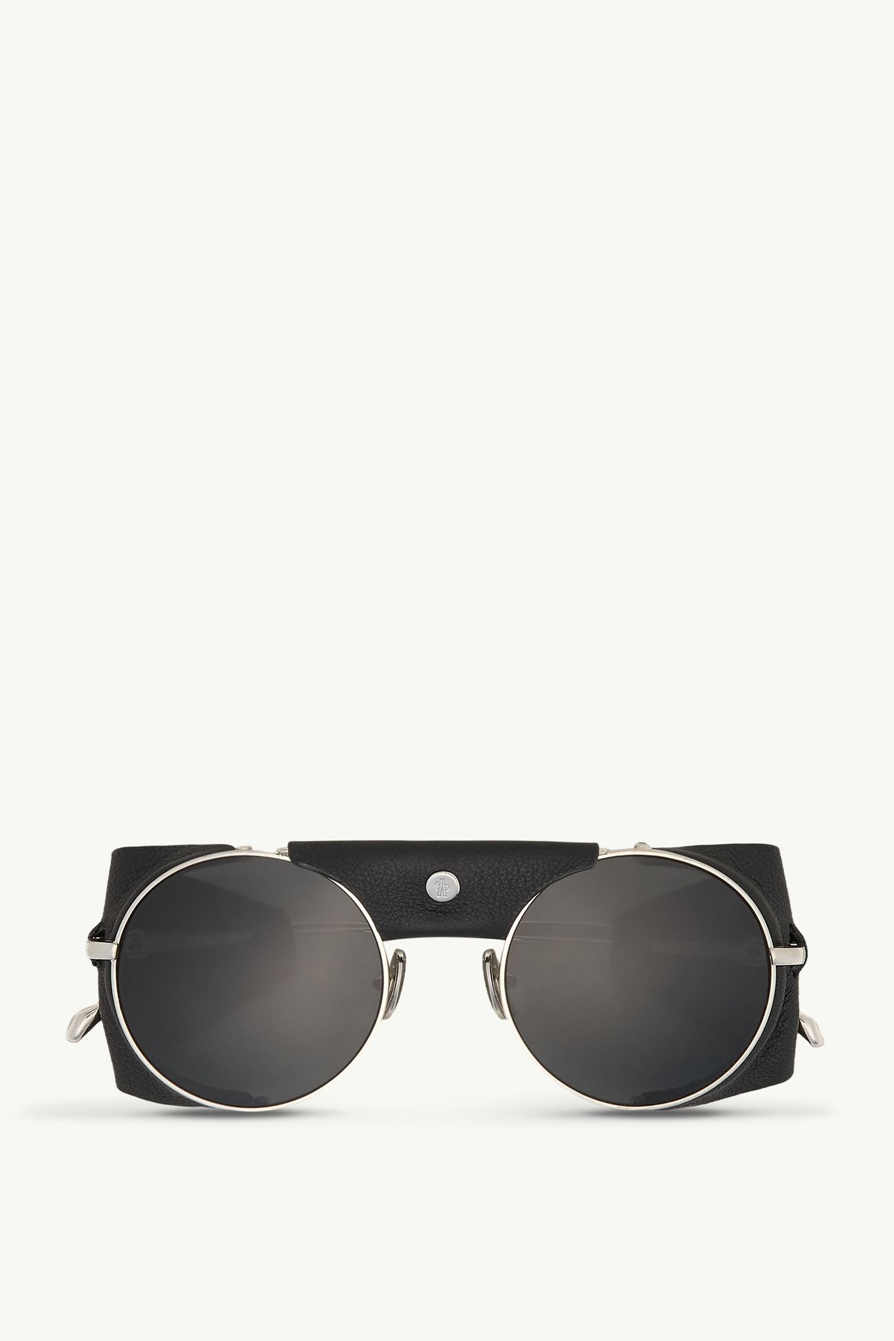 Solix Round Sunglasses Gender Neutral Silver Moncler 0