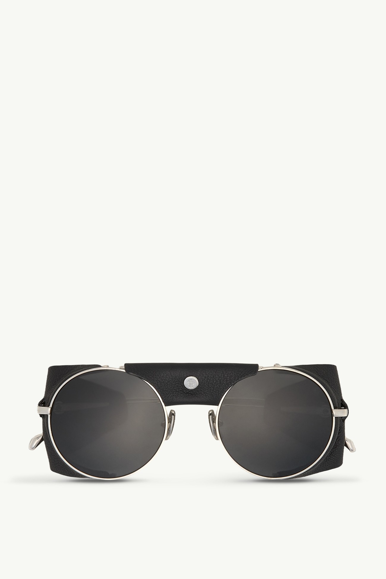 Solix Round Sunglasses Gender Neutral Silver Moncler 0
