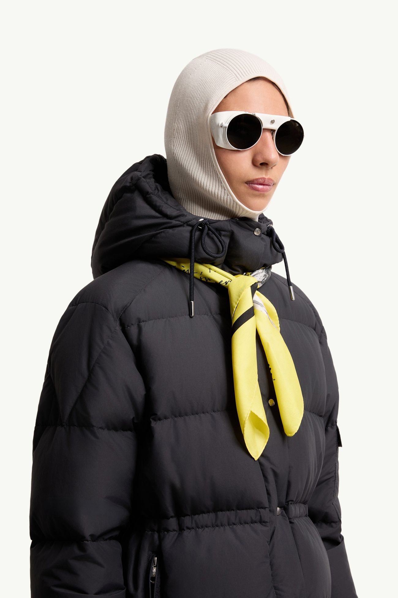 Occhiali da sole rotondi Solix Gender Neutral Bianco Moncler 1