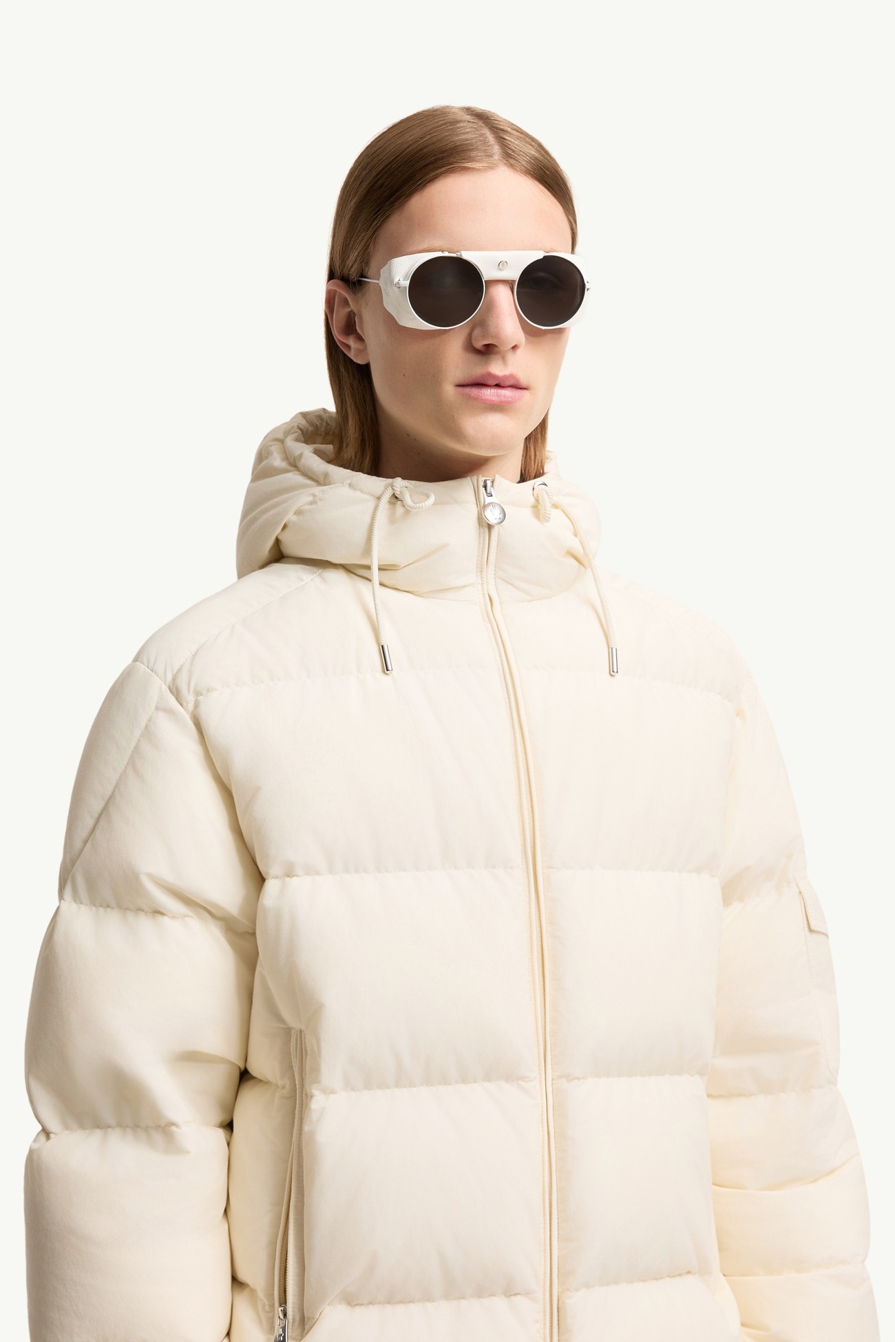 Solix圓形太陽眼鏡 中性 白色 Moncler 2
