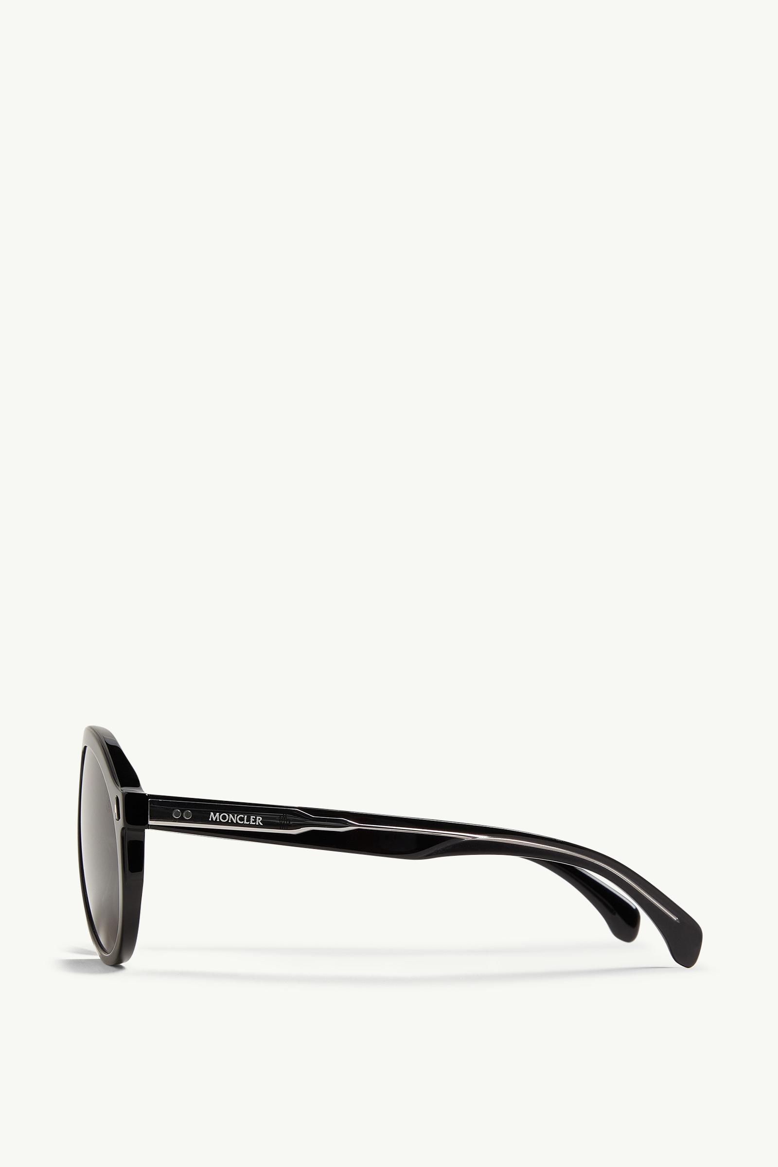 ★【MONCLER】Occhiali da sole pilot Alumni★サングラス Matte Black Alumni Pilot Sunglasses - Sunglasses for Men