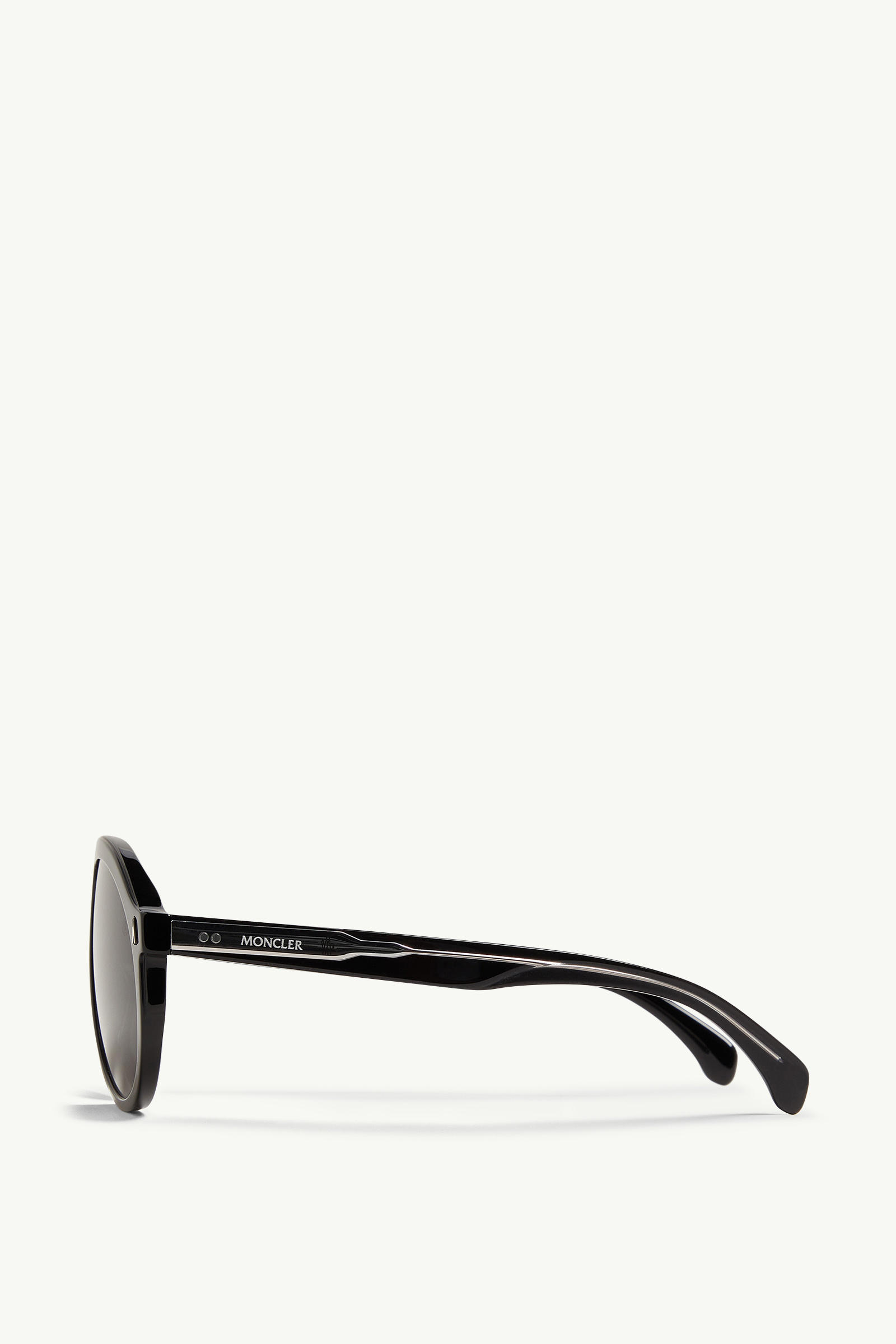 Fhaite Pilot Sunglasses Gender Neutral Shiny Black Moncler 2