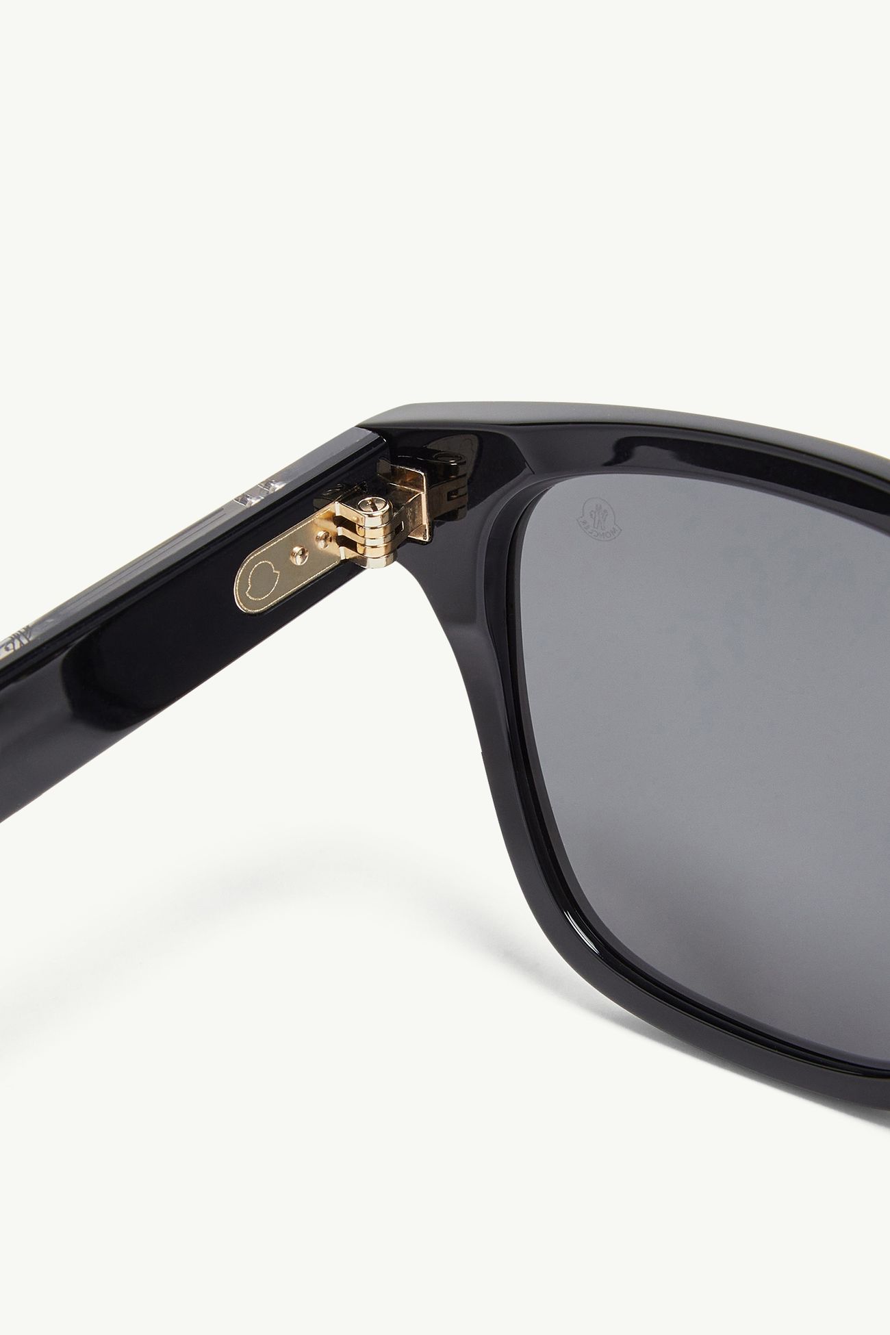 Lunettes de soleil carrées Metrope Mixte Noir Brillant Moncler 5