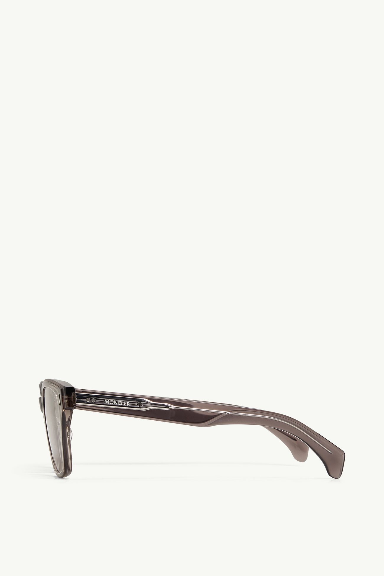 Lunettes de soleil carrées Metrope Mixte Gris Foncé Transparent Moncler 2