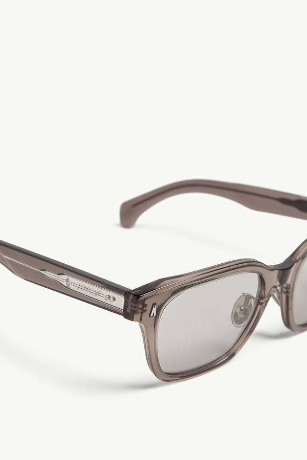 Metrope Squared Sunglasses Gender Neutral Transparent Dark Gray Moncler 3