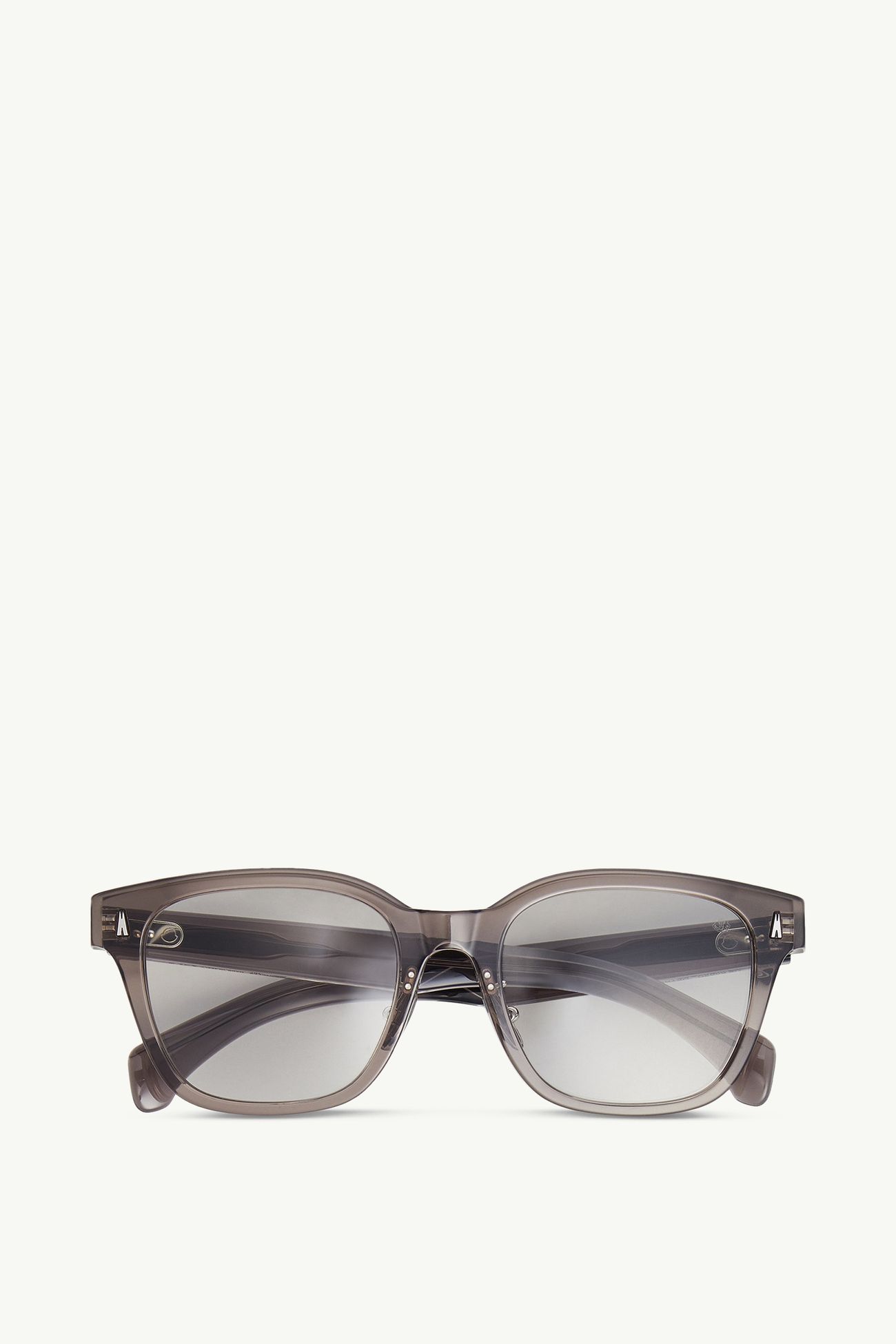 Lunettes de soleil carrées Metrope Mixte Gris Foncé Transparent Moncler 0