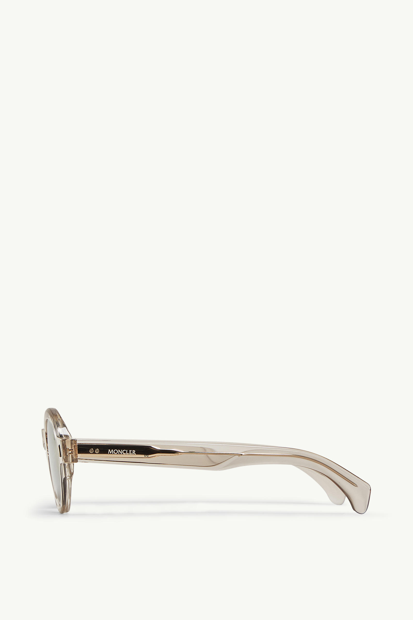 Rondosa Round Sunglasses Gender Neutral Shiny Transparent Off-white Moncler 2