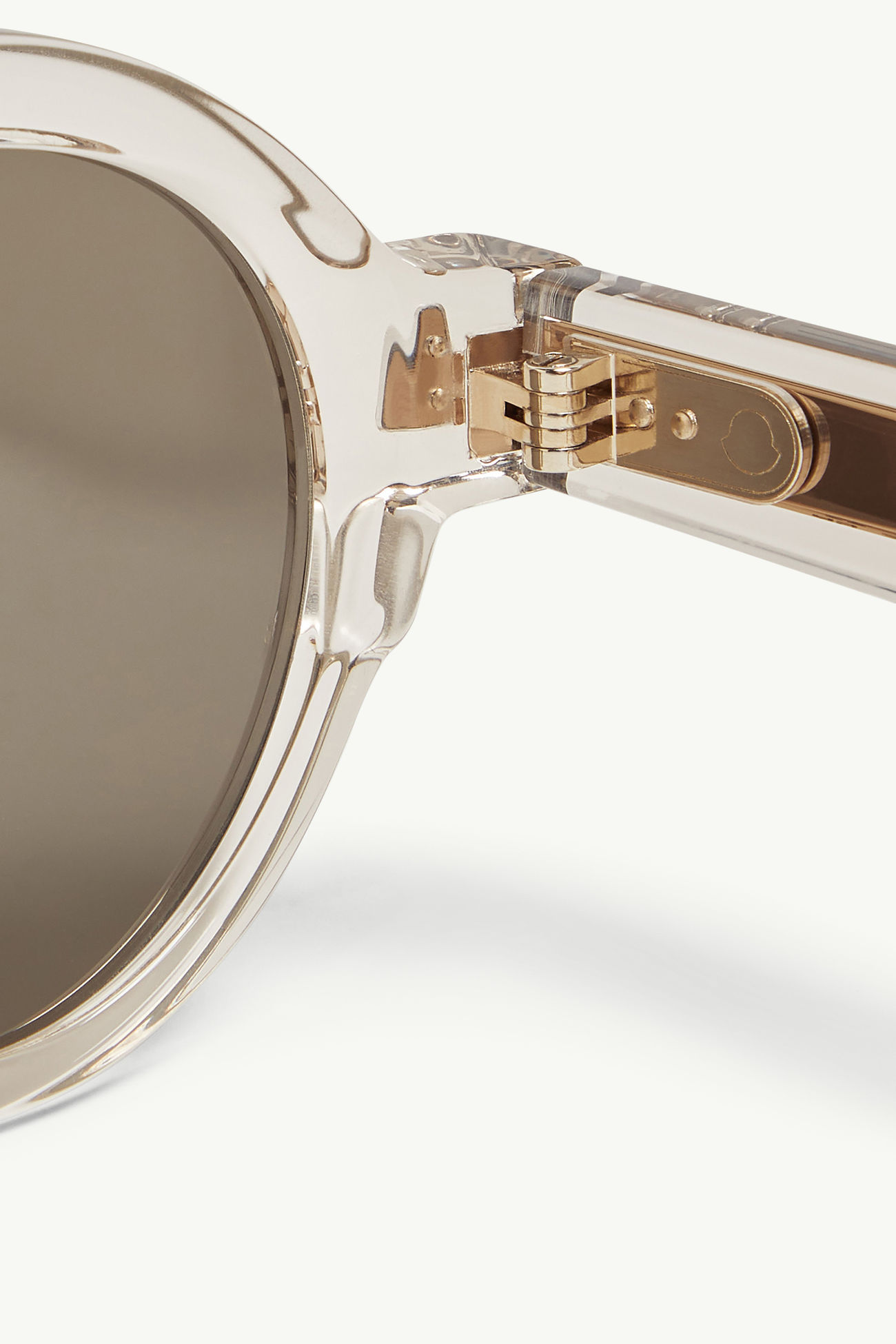 Rondosaサングラス ジェンダーニュートラル シャイニー トランスパレント オフホワイト Moncler 5