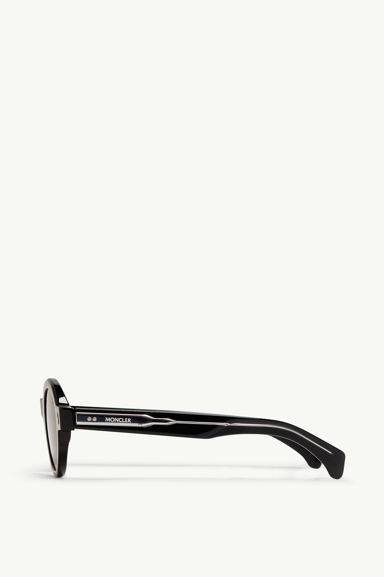 Rondosa runde Sonnenbrille Genderneutral Glänzend Schwarz Moncler 2