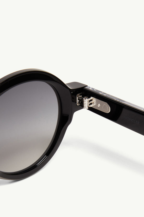 Rondosa Round Sunglasses Gender Neutral Shiny Black Moncler 5