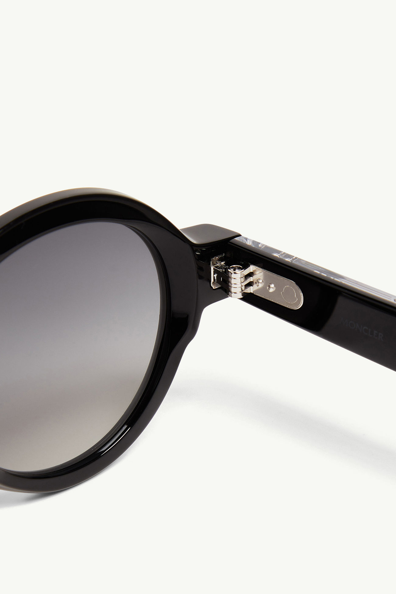 Rondosa runde Sonnenbrille Genderneutral Glänzend Schwarz Moncler 5