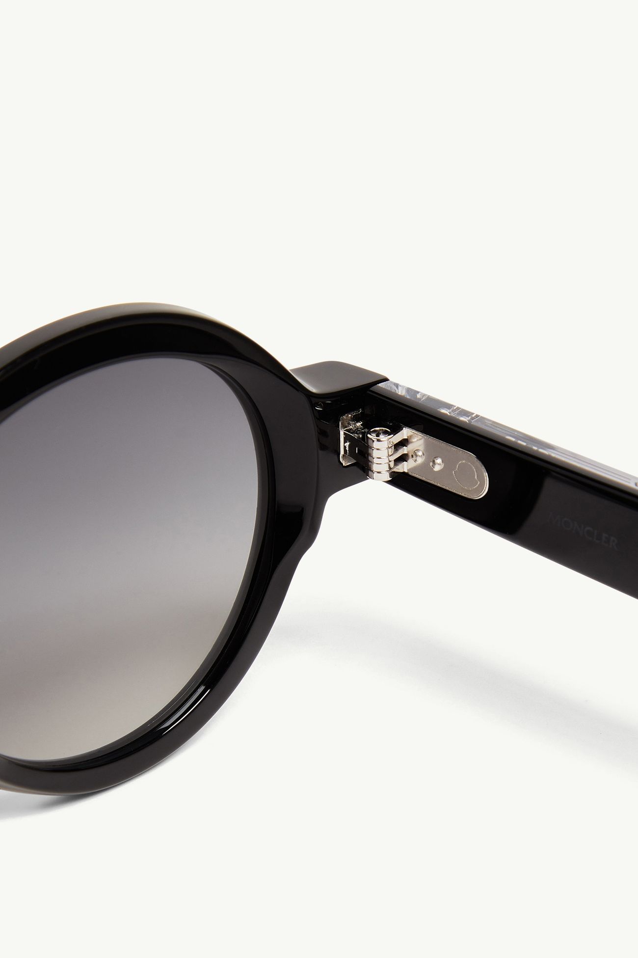 Rondosa runde Sonnenbrille Genderneutral Glänzend Schwarz Moncler 6