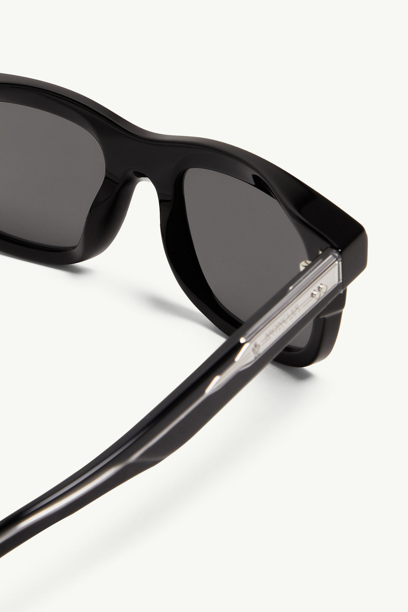 Claro quadratische Sonnenbrille Genderneutral Glänzend Schwarz Moncler 4