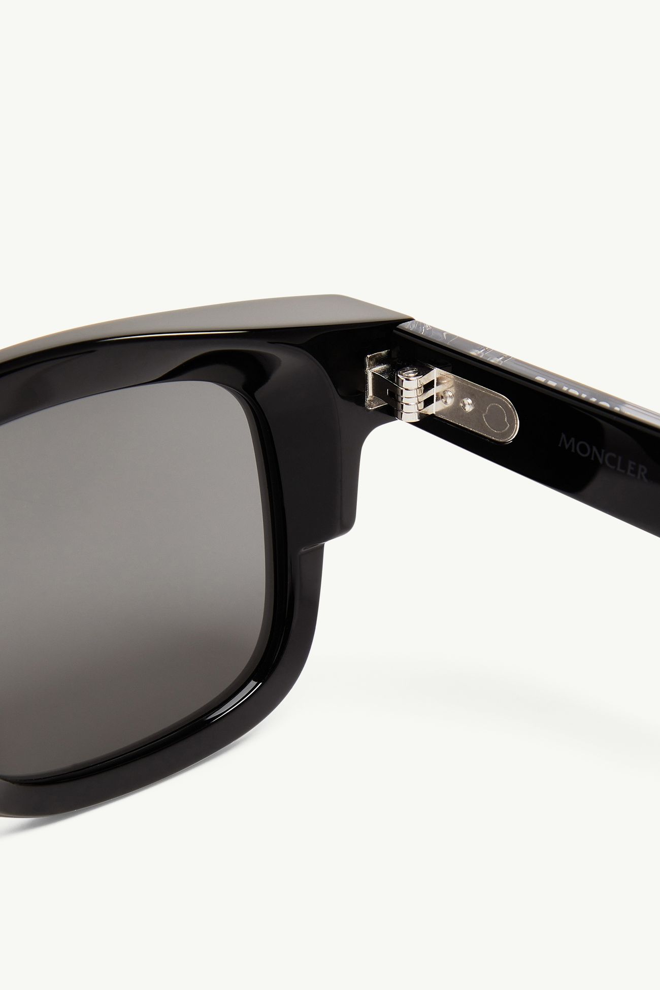 Gafas de sol cuadradas Claro De Género Neutro Negro Brillante Moncler 6