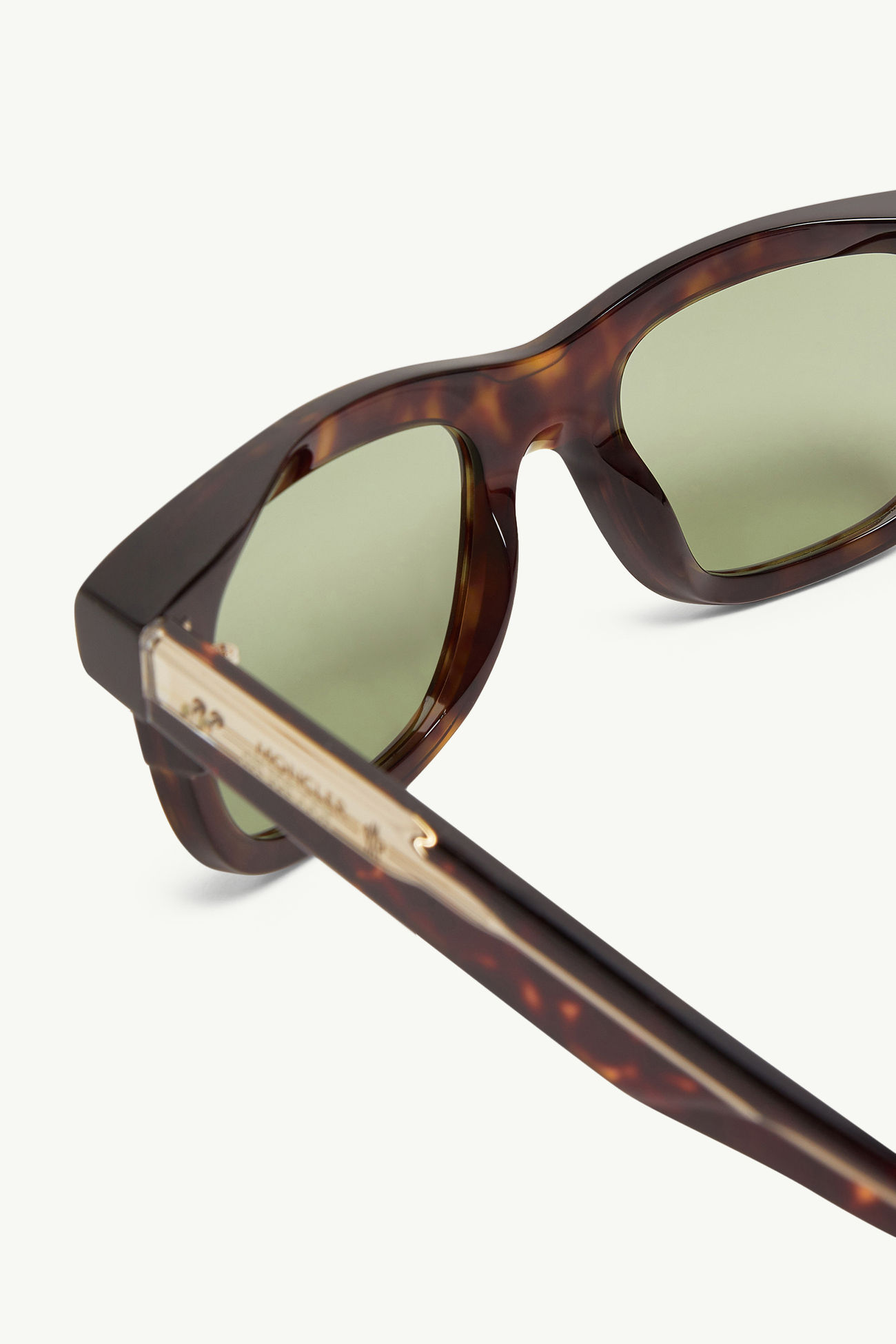 Claro quadratische Sonnenbrille Genderneutral Glänzend Braunes Schildpatt Moncler 4