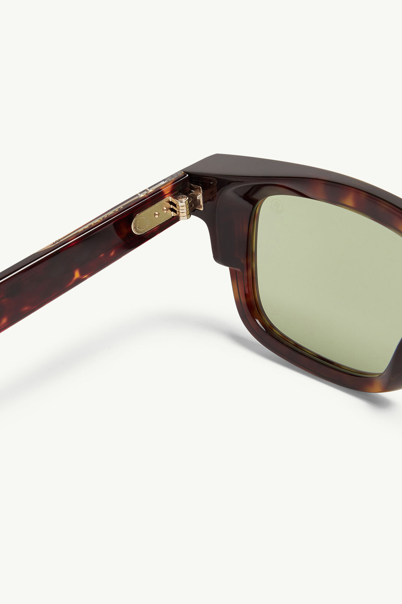 Claro quadratische Sonnenbrille Genderneutral Glänzend Braunes Schildpatt Moncler 5