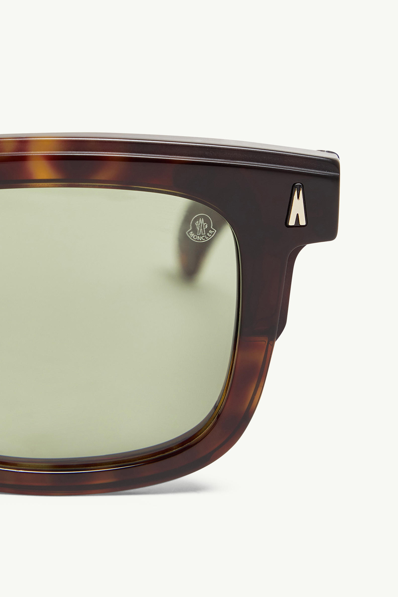 Claro quadratische Sonnenbrille Genderneutral Glänzend Braunes Schildpatt Moncler 6