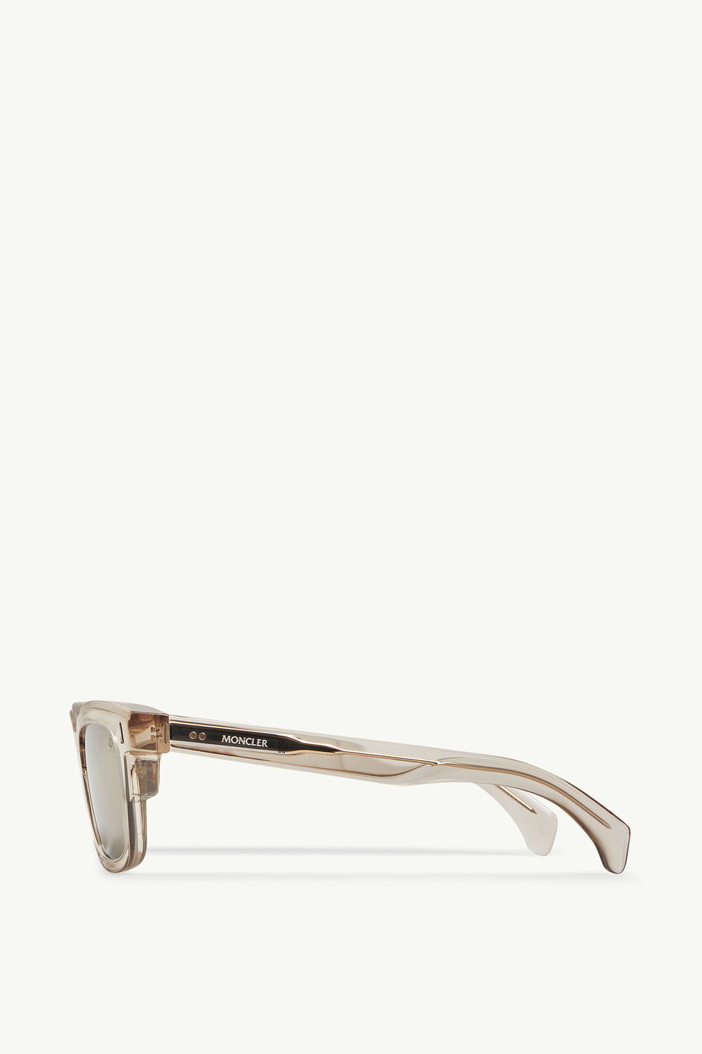 Claro Squared Sunglasses Gender Neutral Shiny Transparent Off-white Moncler 2
