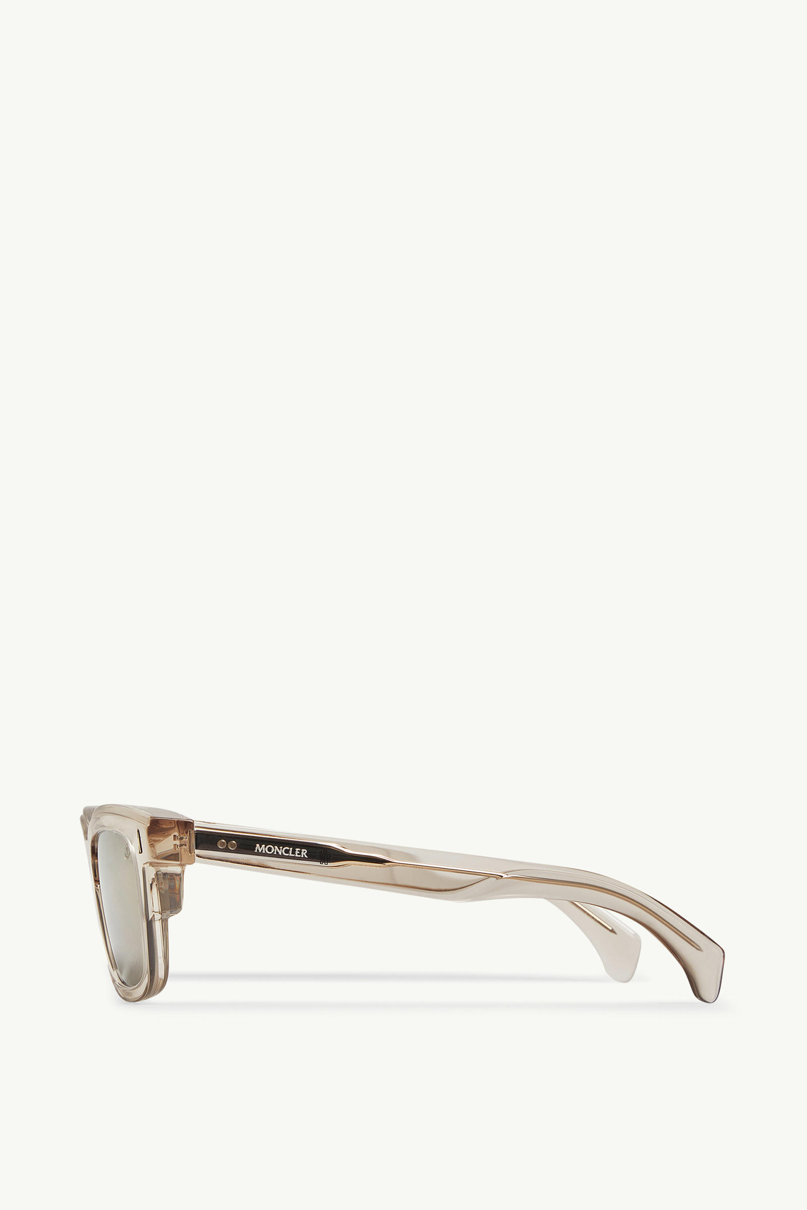 Claro Squared Sunglasses Gender Neutral Shiny Transparent Off-white Moncler 2