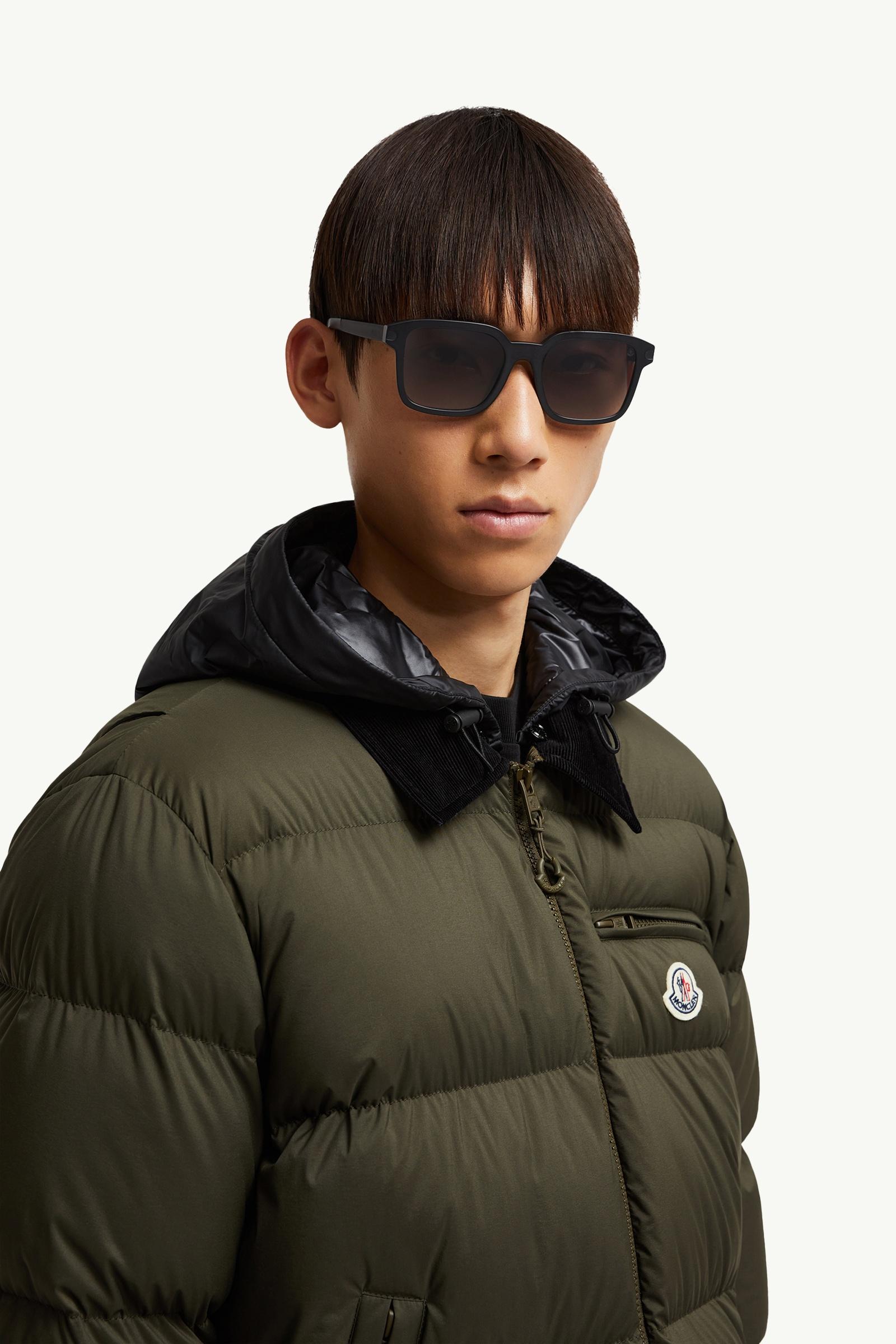 Matte Black Quaderna Squared Sunglasses - Sunglasses for Men