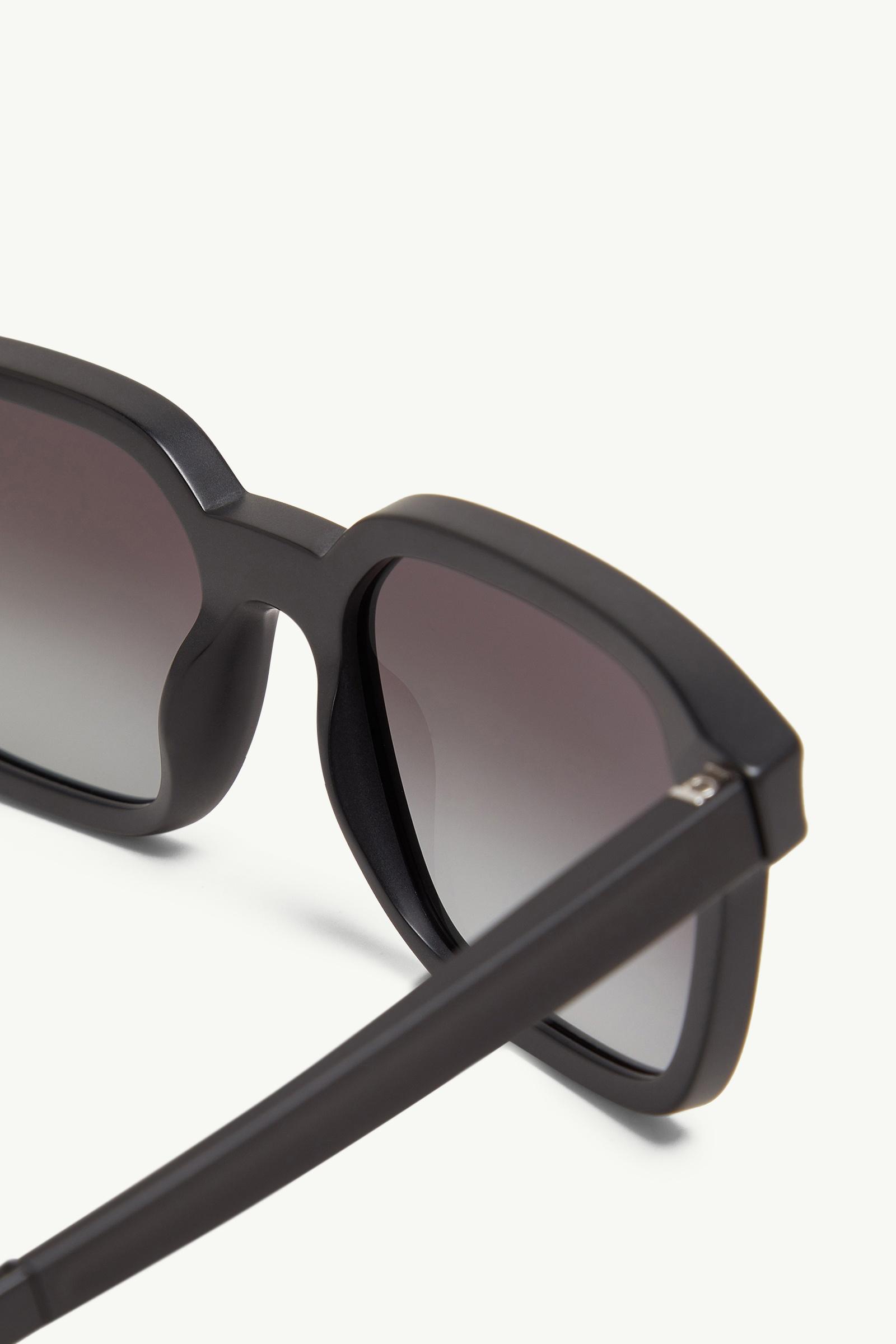 Matte Black Quaderna Squared Sunglasses - Sunglasses for Men