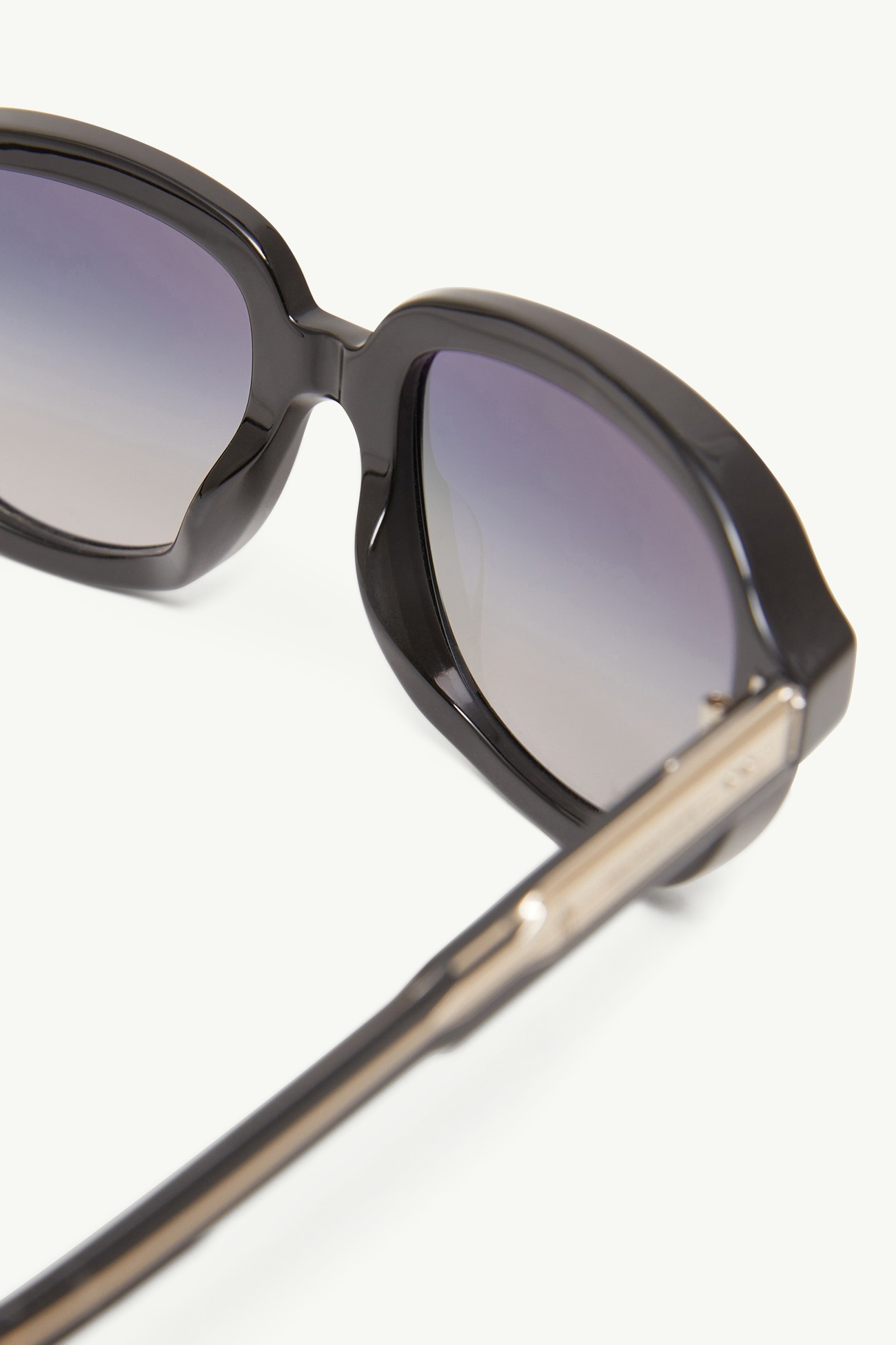 Gafas de sol de aviador Cirsee Negro Brillante Moncler 4