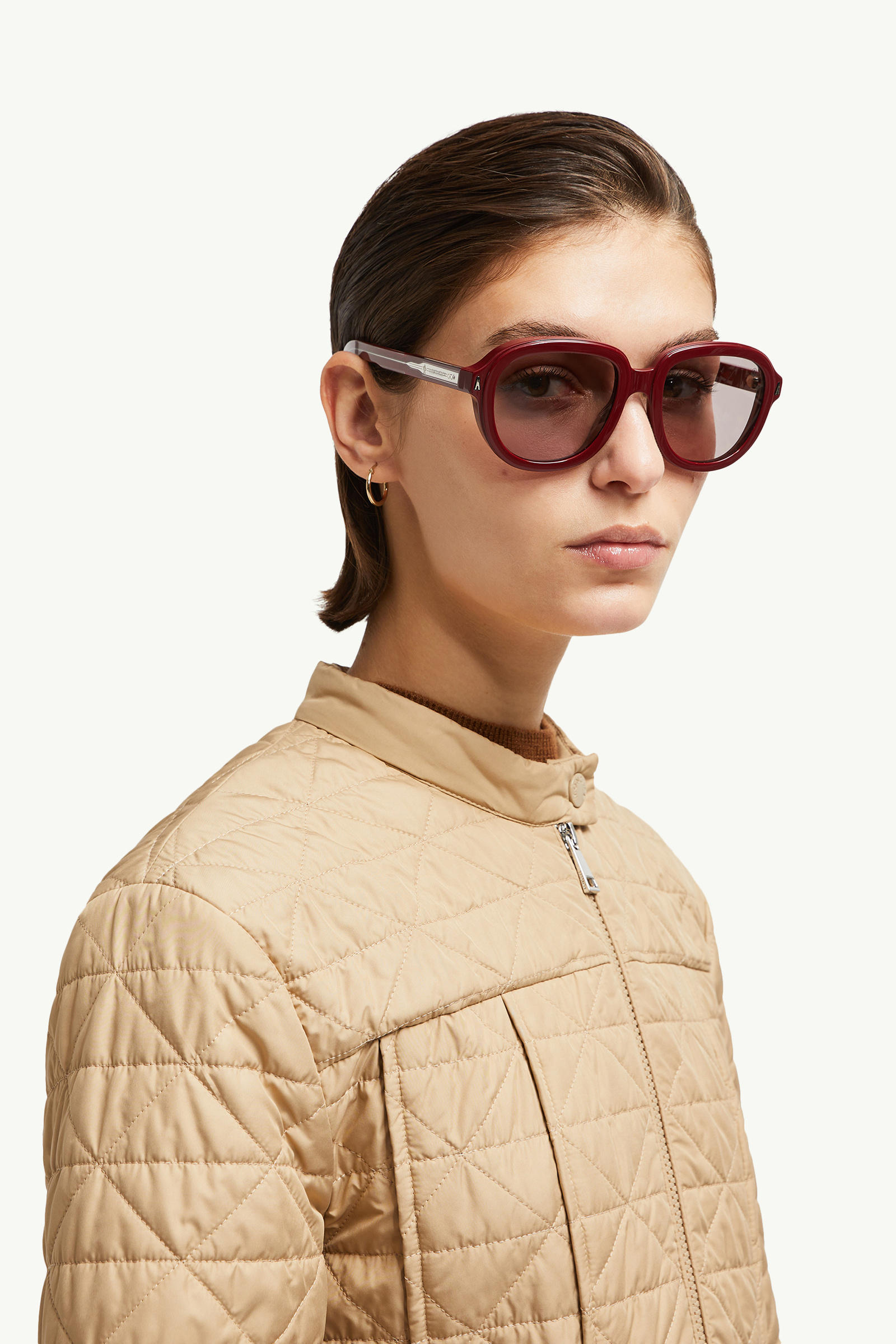 Cirsee Pilot Sunglasses SHINY BORDEAUX Moncler 1