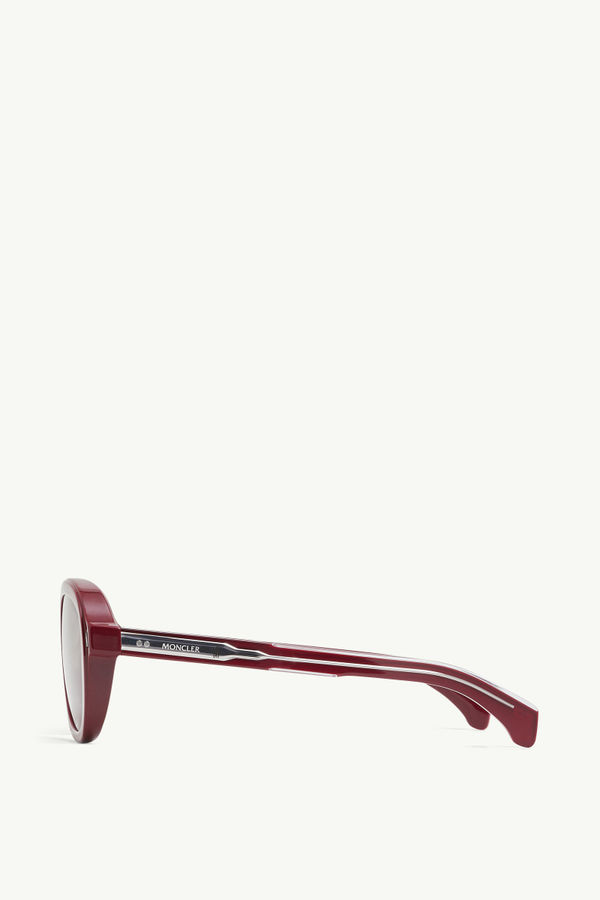 Lunettes de soleil aviateur Cirsee BORDEAUX BRILLANT Moncler 2