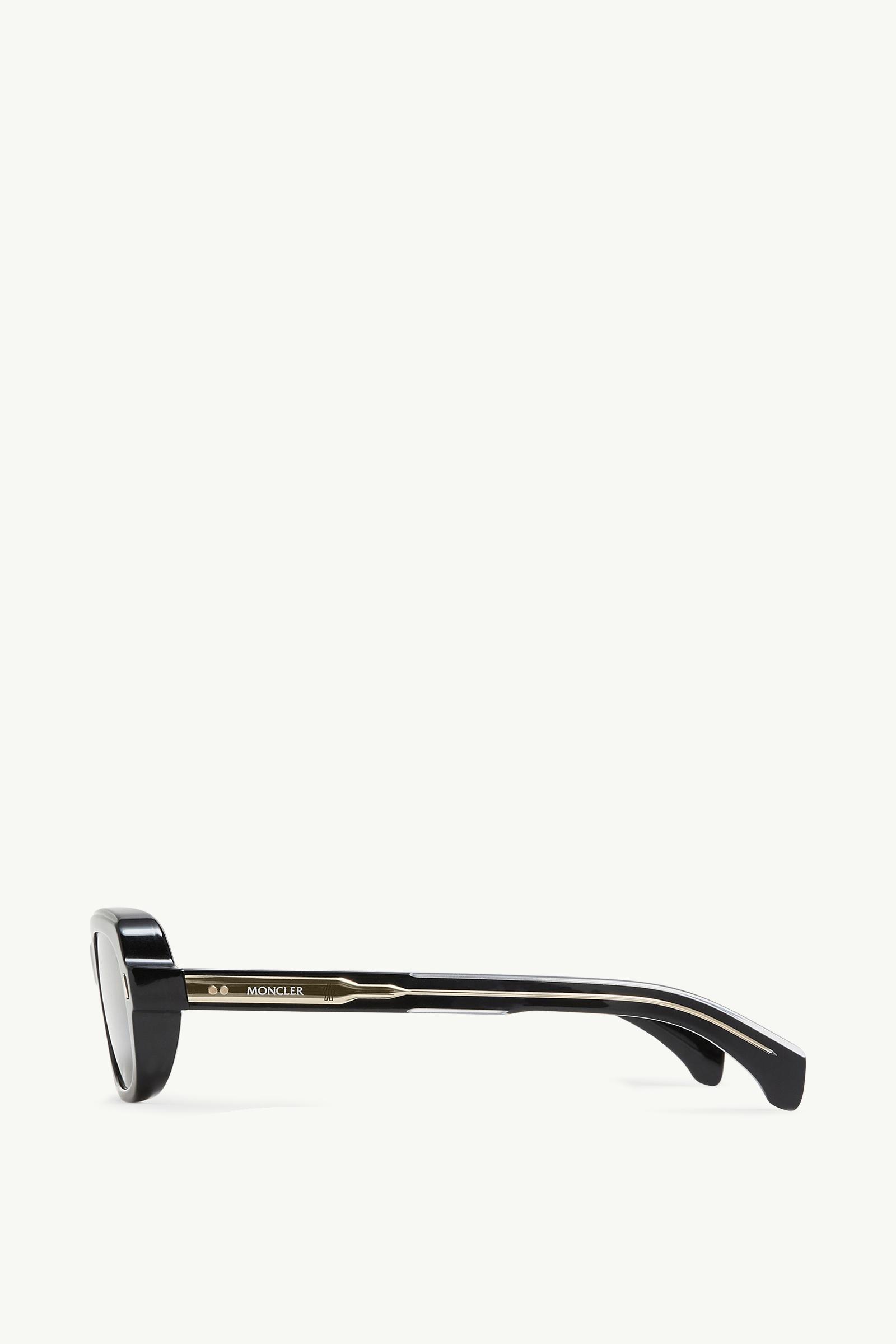 Shiny Black Suntrap Rectangular Sunglasses - Sunglasses for Men