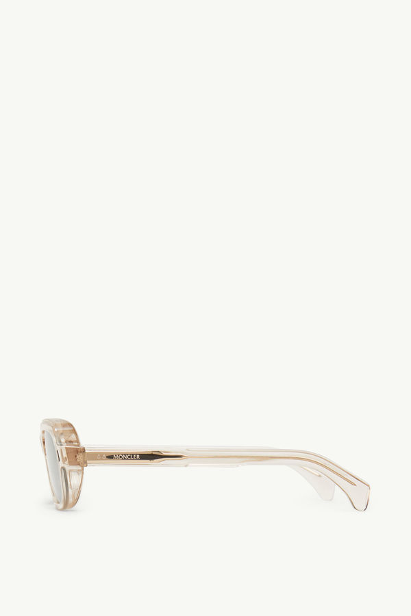 Suntrap Rectangular Sunglasses TRANSPARENT SHINY OFF-WHITE Moncler 2